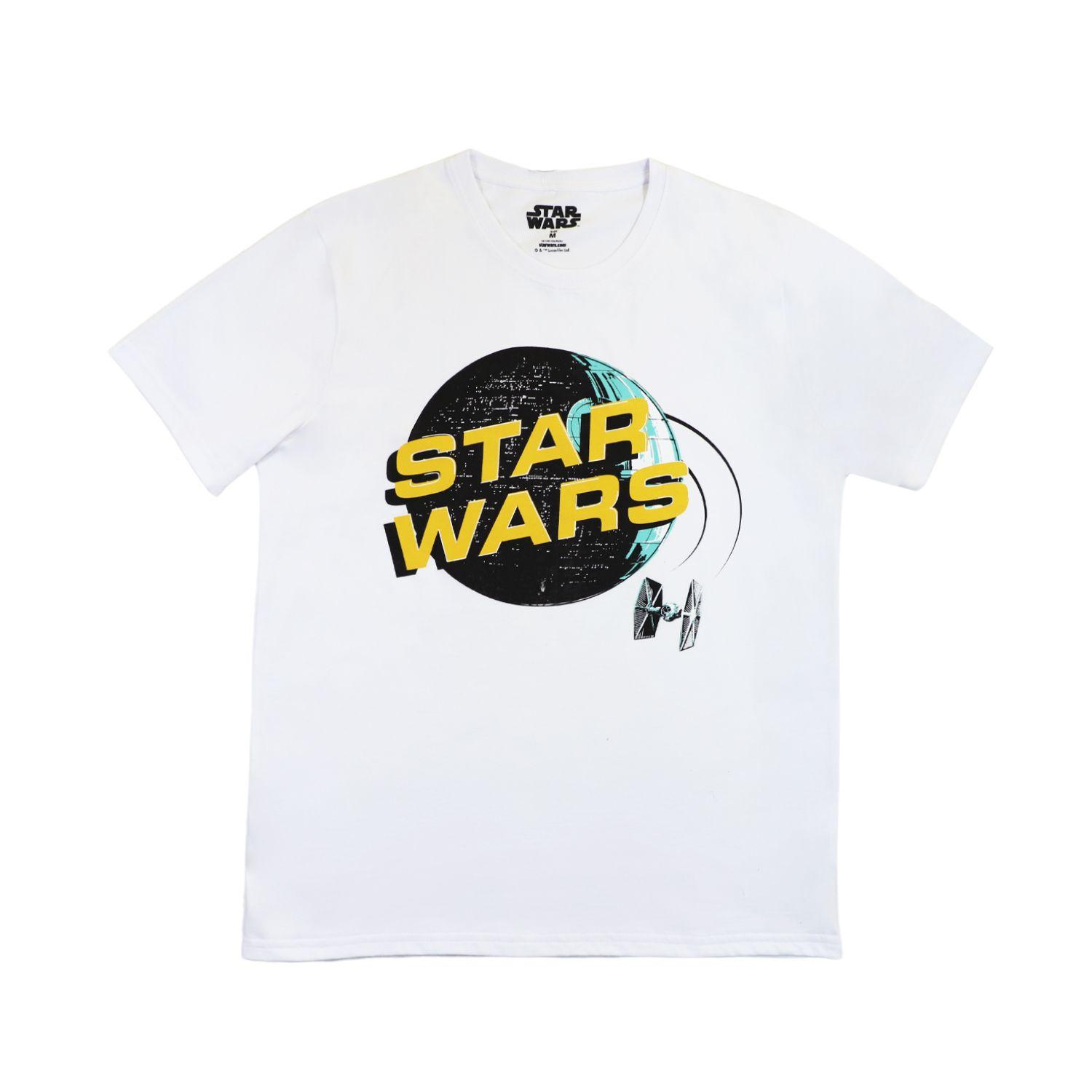 Polera Hombre Death Star Blanco Star Wars-0