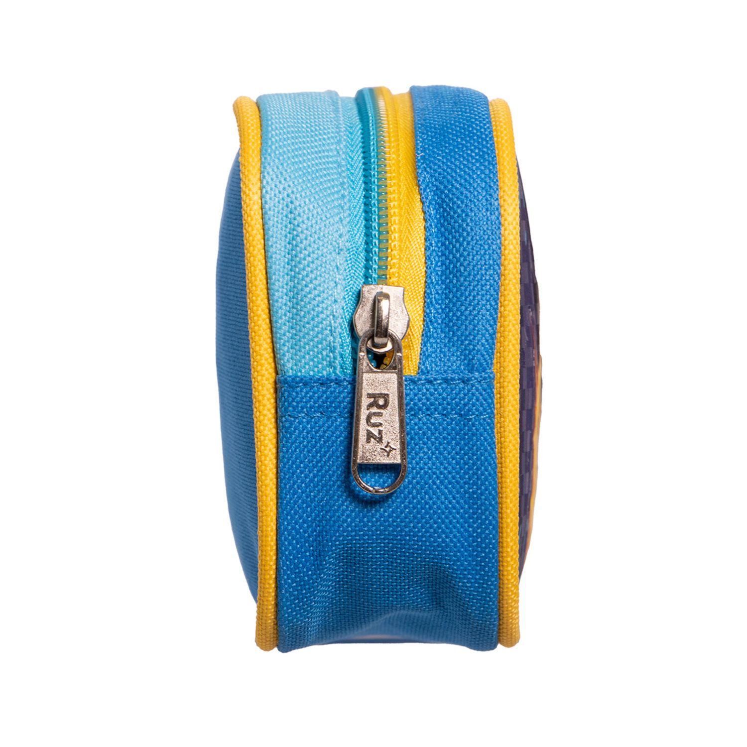 Estuche Escolar Niño Over Power Azul Sonic-2