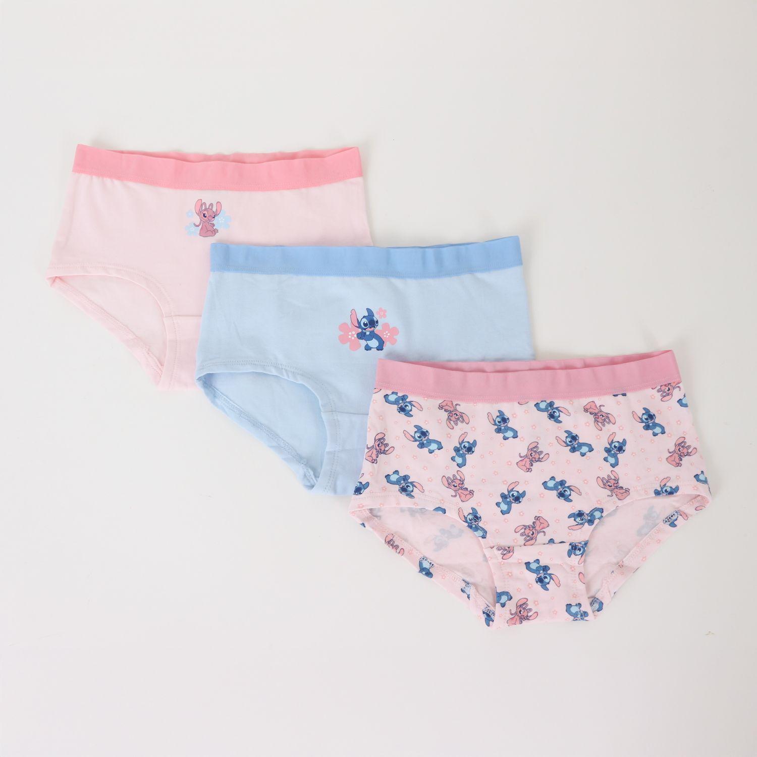 Tripack Calzón Niña Rosado Flores Lilo & Stitch Disney-0