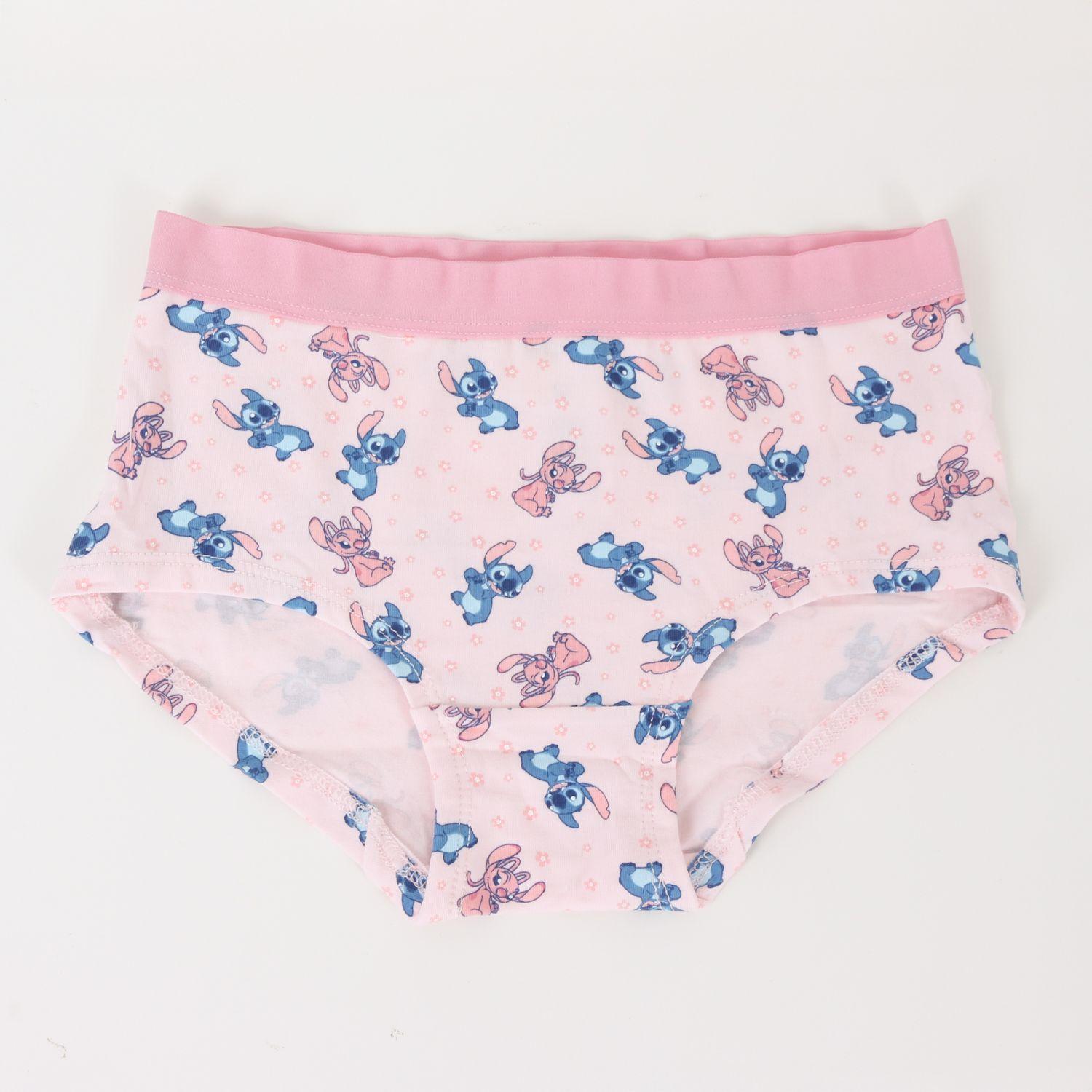 Tripack Calzón Niña Rosado Flores Lilo & Stitch Disney-3