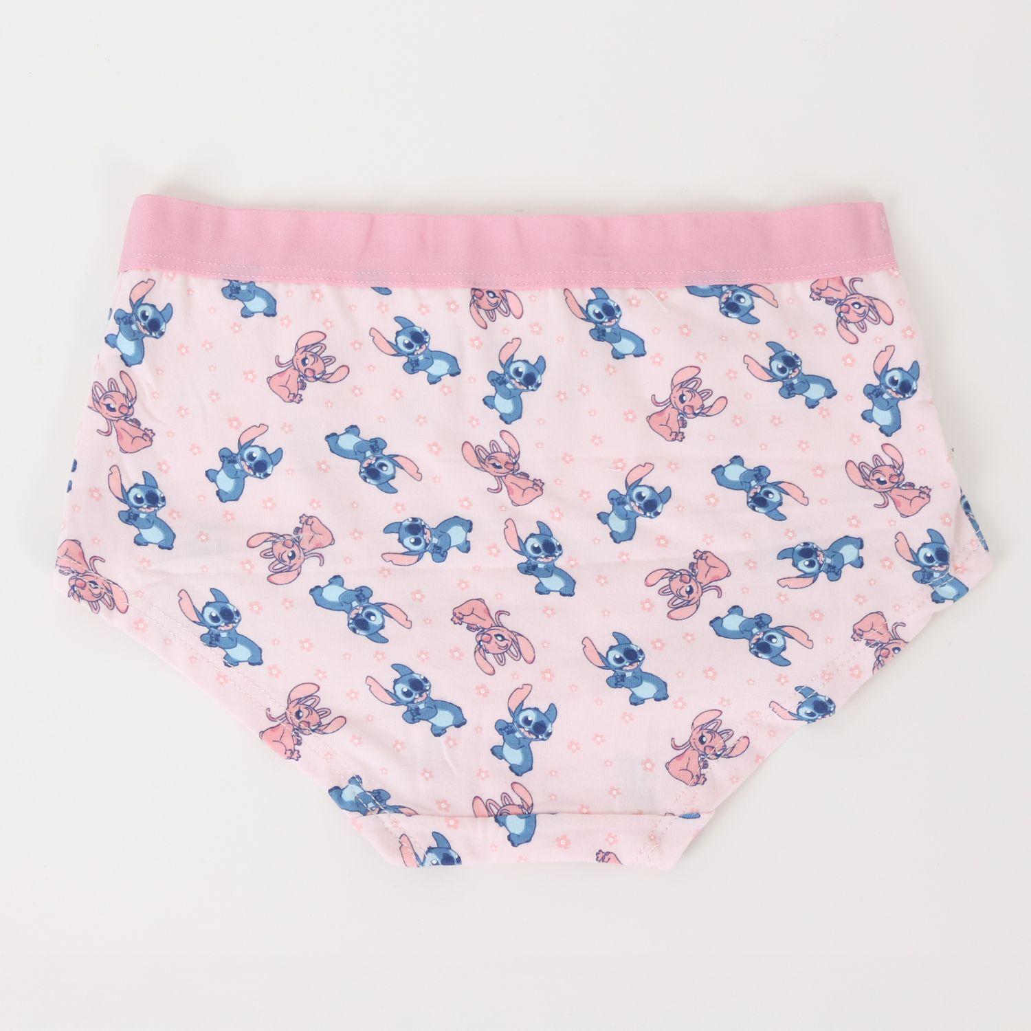Tripack Calzón Niña Rosado Flores Lilo & Stitch Disney-4