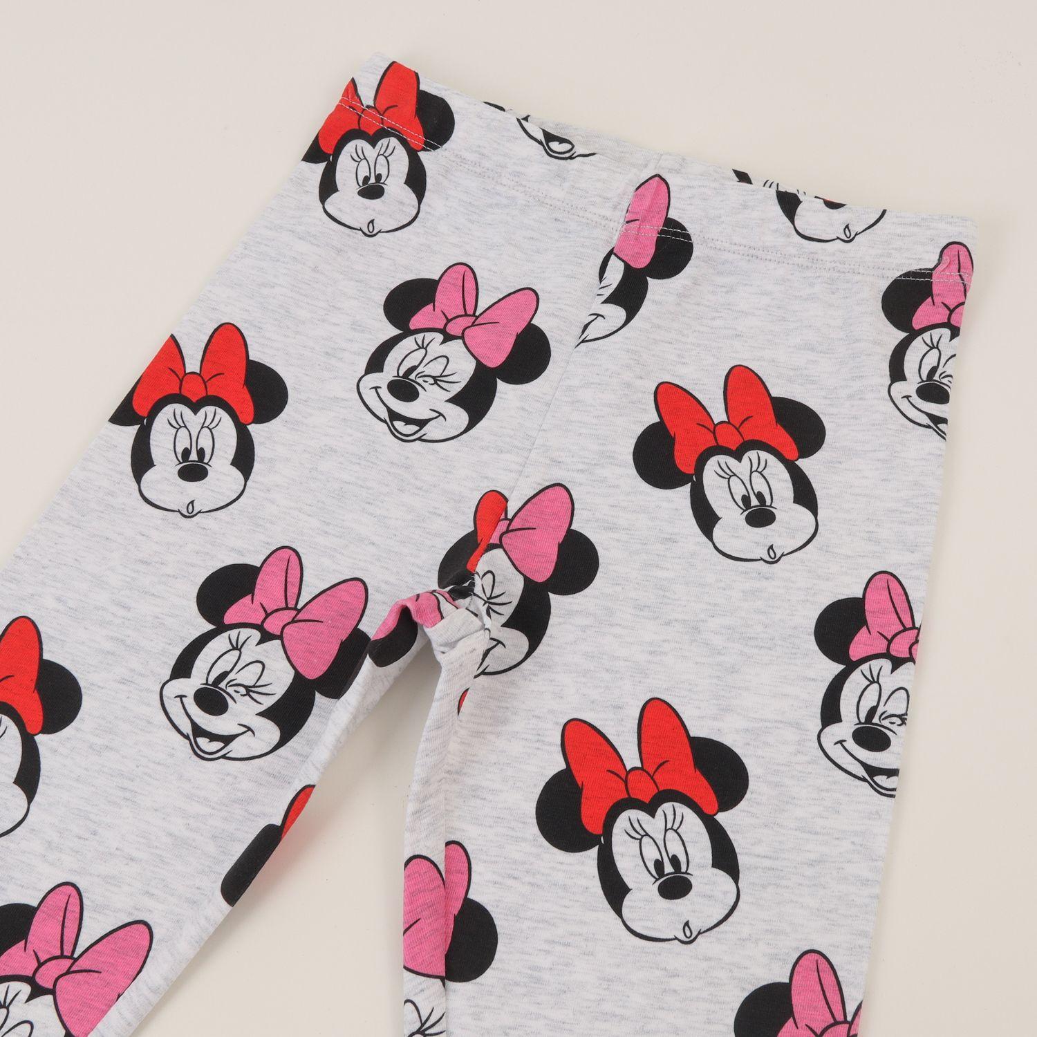Calza Niña Gris Caras Minnie Disney-2