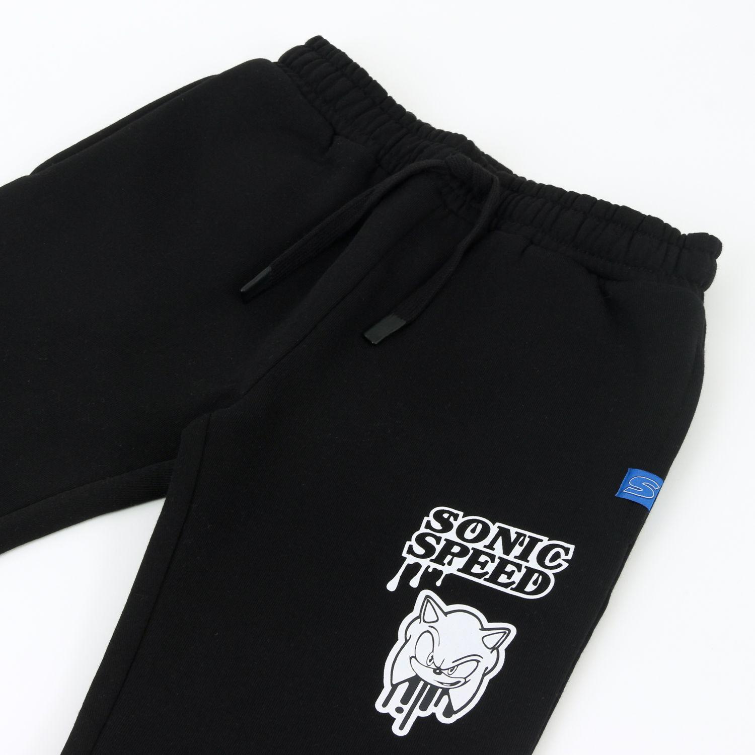 Pantalón de Buzo Speed Negro Sonic-2