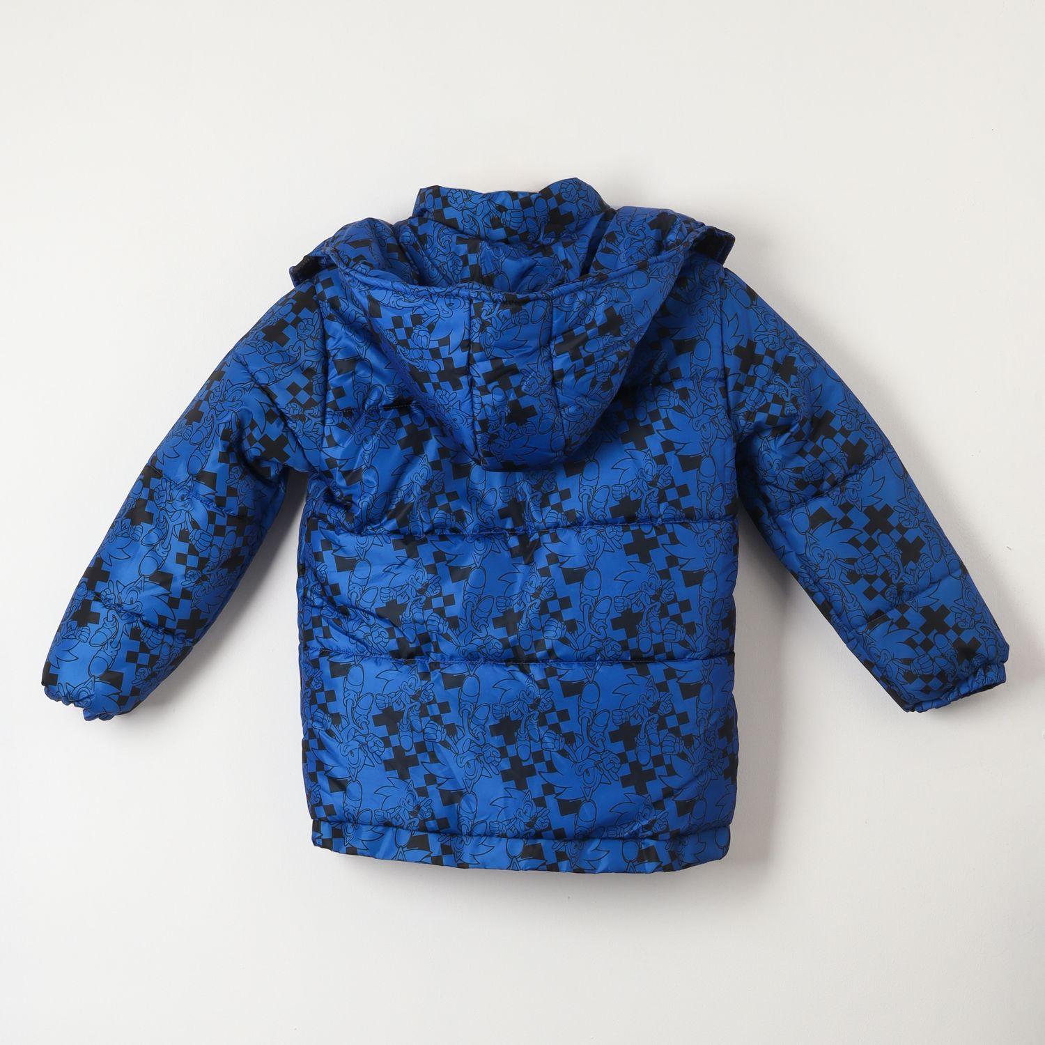 Parka Niño Full Print Azul Sonic-2