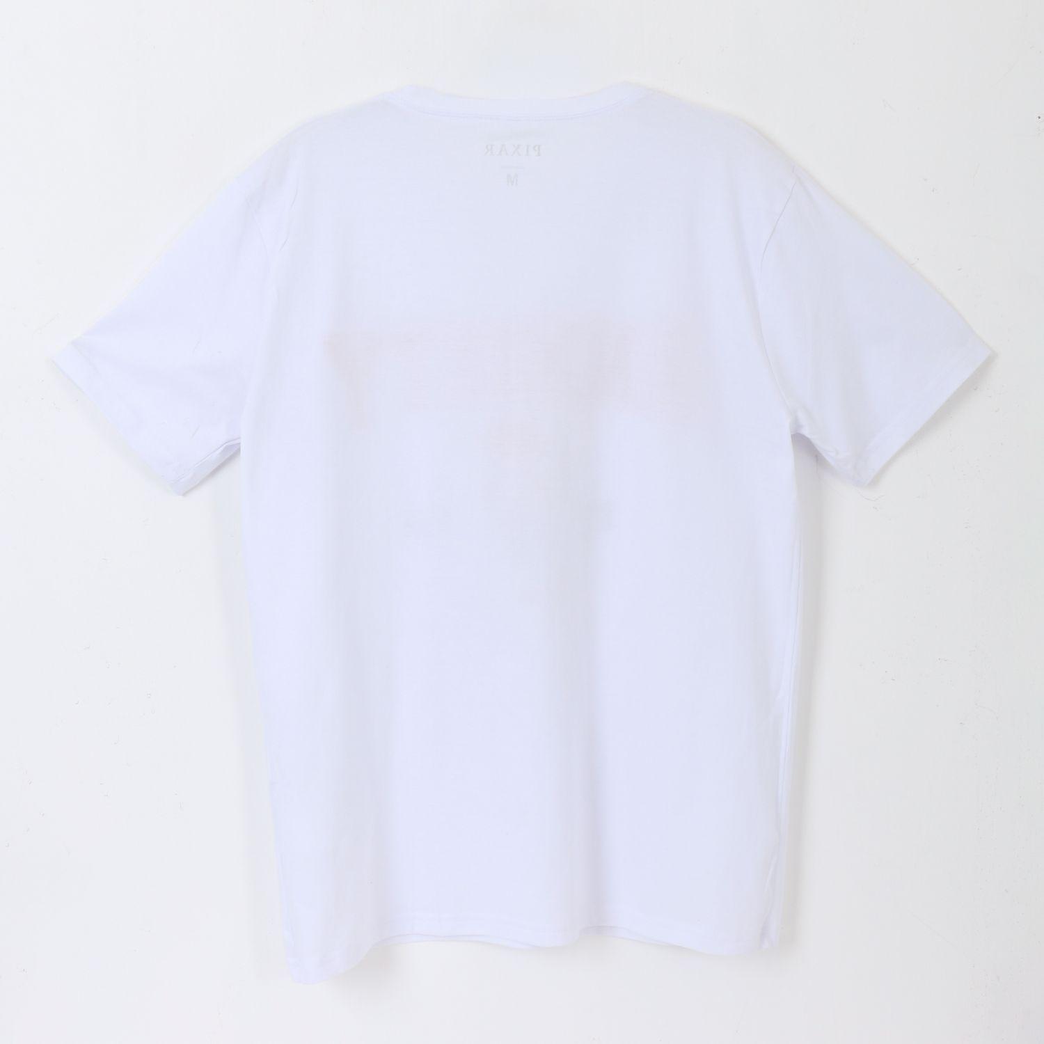 Polera Manga Corta Adulto Blanco Ansiedad Pixar Disney-1