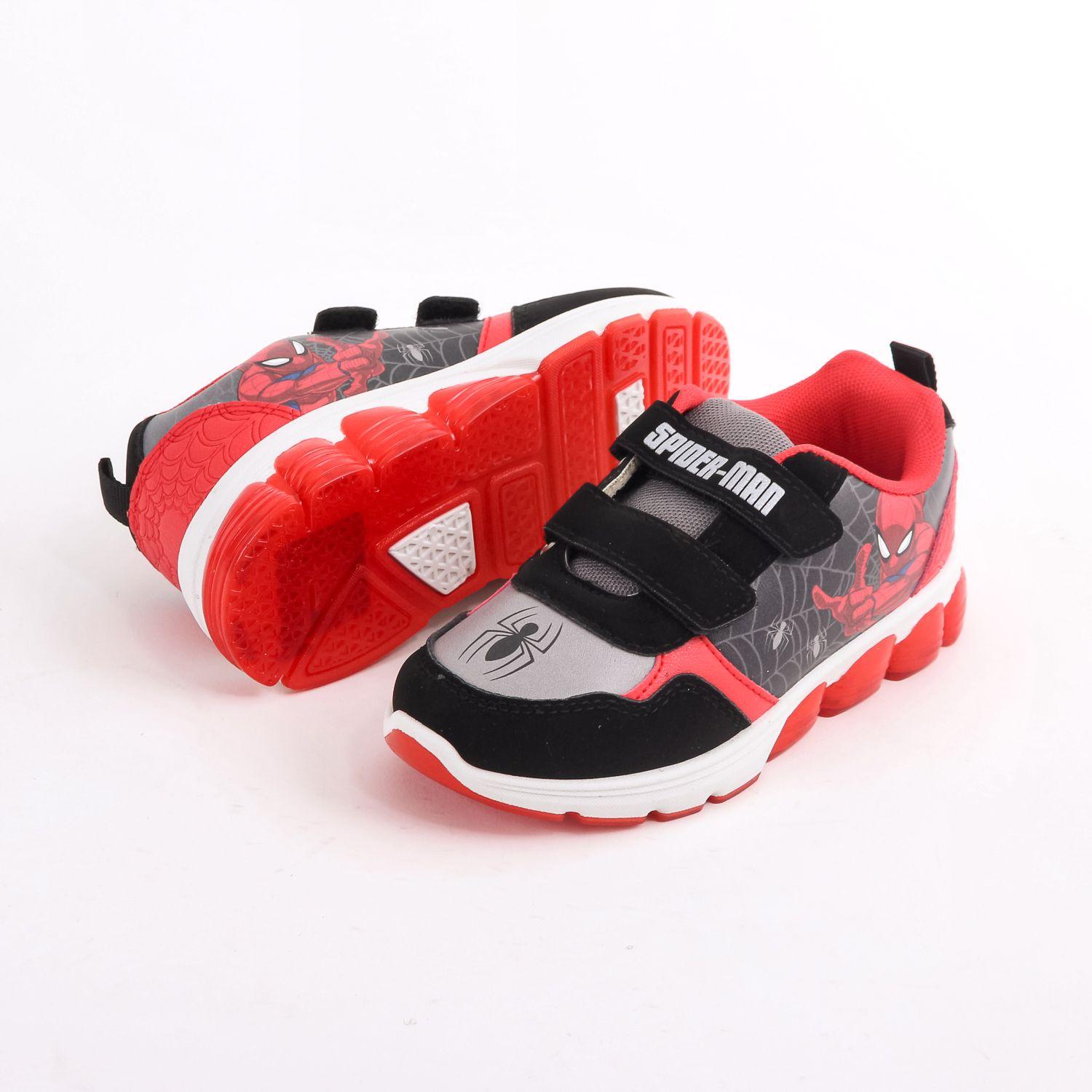 Zapatilla Luces Niño Spiderman Rojo Marvel-3