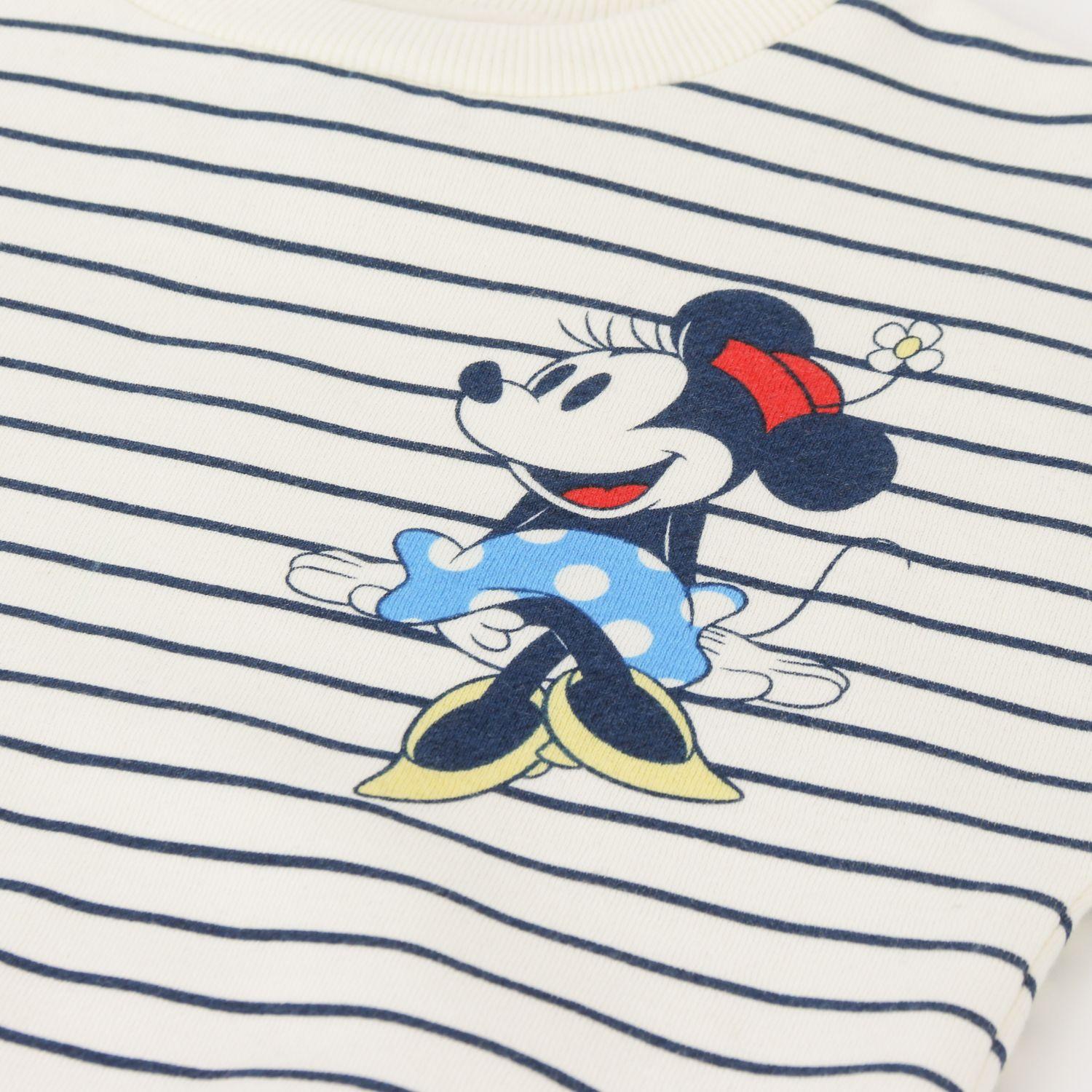 Conjunto Niña Rayas Minnie Mouse Blanco Disney-2