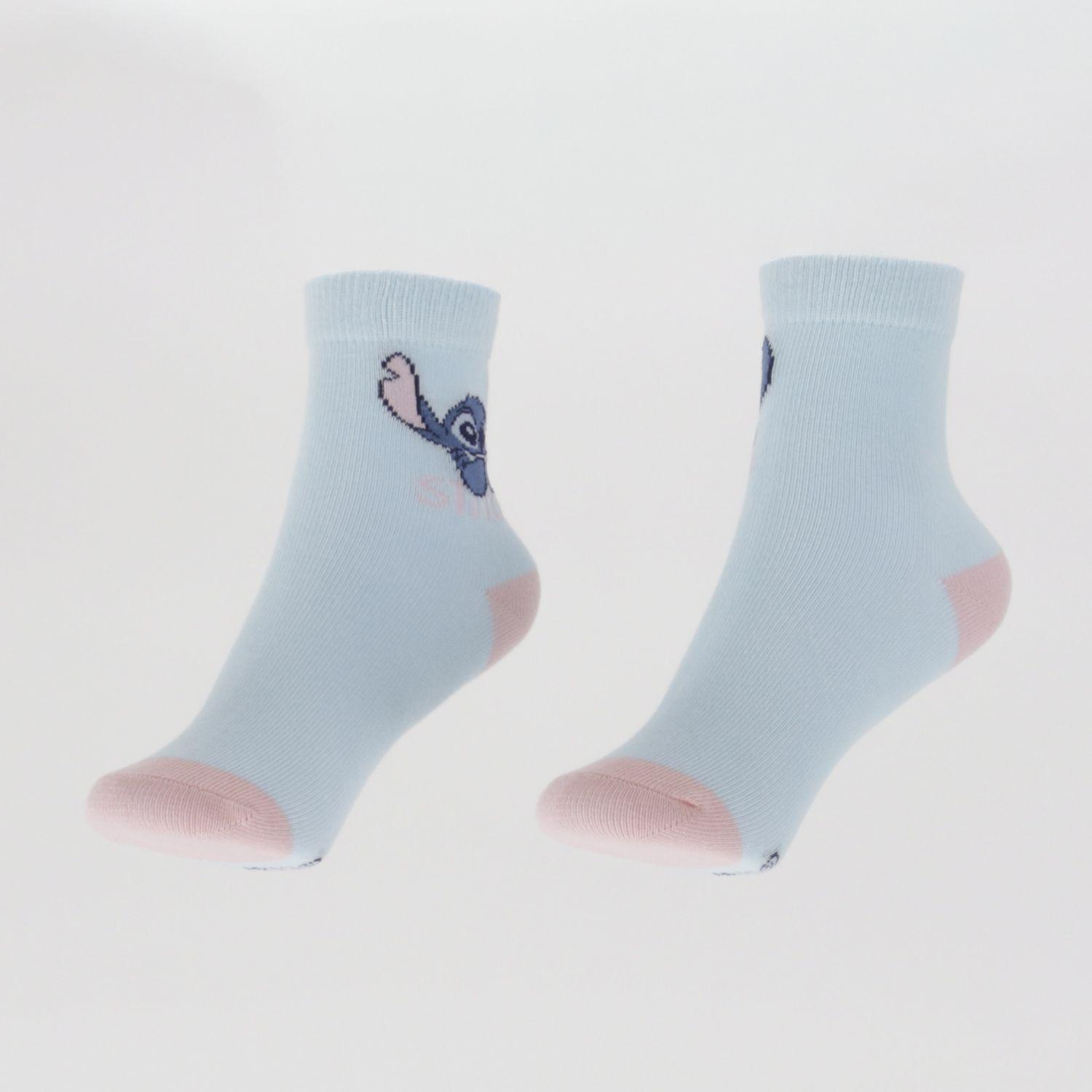 Tripack Calcetines Niña Rosado Print Lilo & Stitch Disney-1