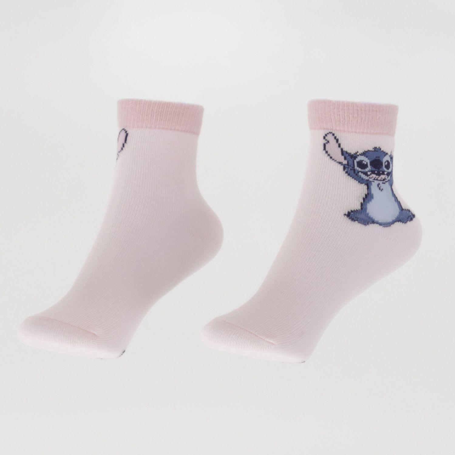 Tripack Calcetines Niña Rosado Print Lilo & Stitch Disney-3