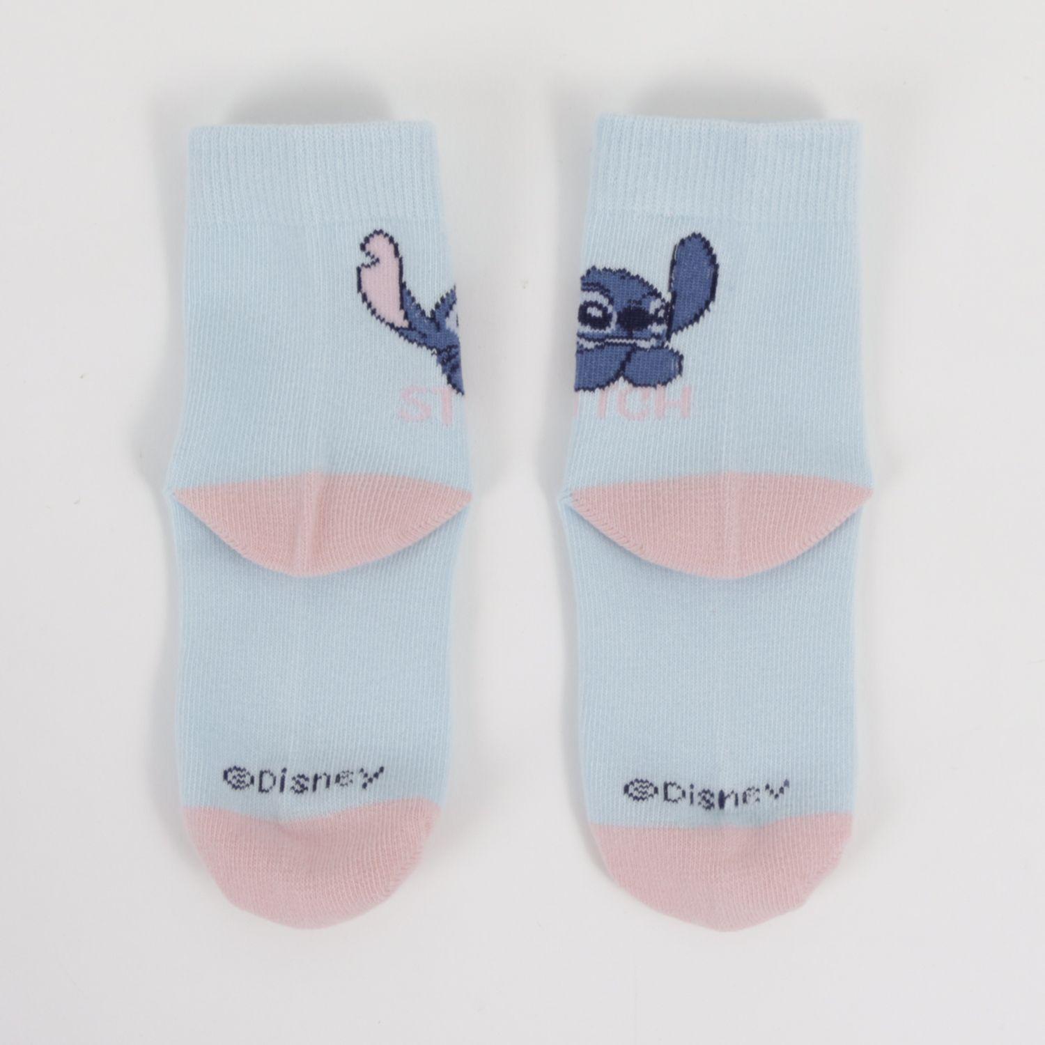 Tripack Calcetines Niña Rosado Print Lilo & Stitch Disney-7