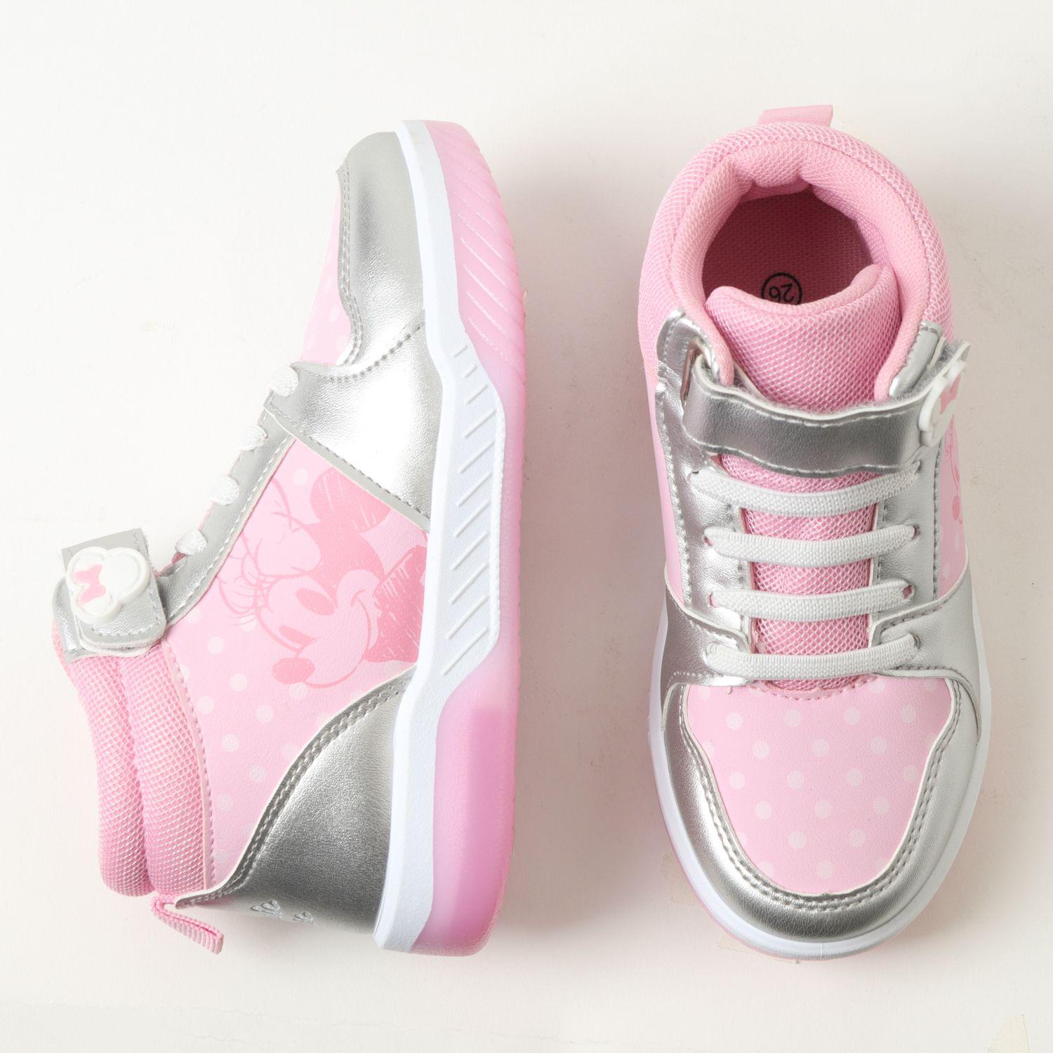 Zapatilla Con Luces Niña Minnie Dibujo Rosado Disney-2
