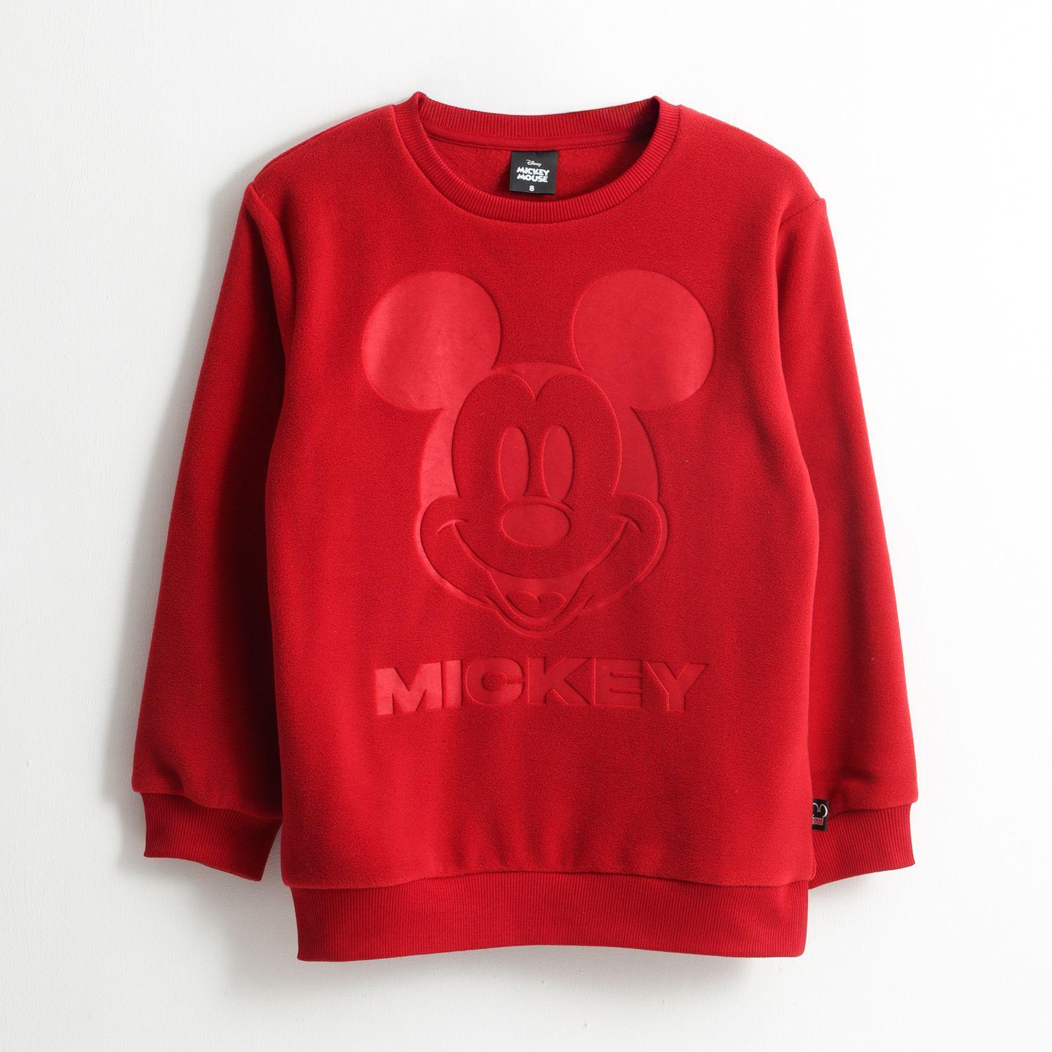 Polar Niño Diseño Frontal Mickey Rojo Disney-0