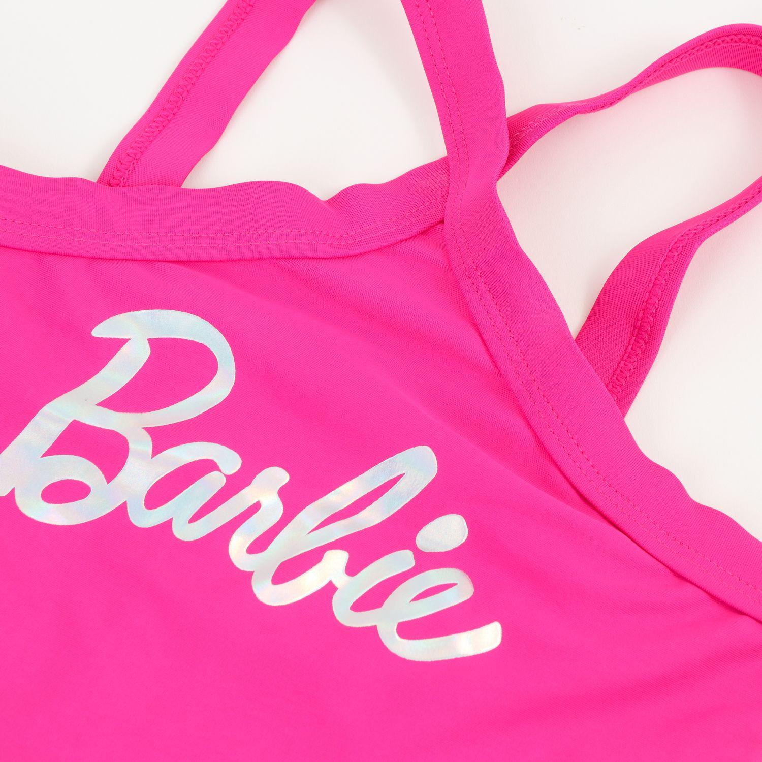 Bikini Niña Rosa Logo Barbie-2