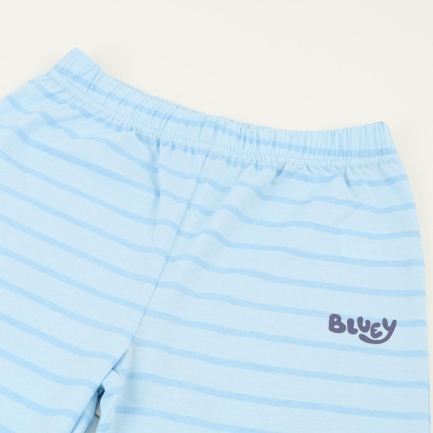 Conjunto Pijama Niño Celeste Chloe Y Bluey-2