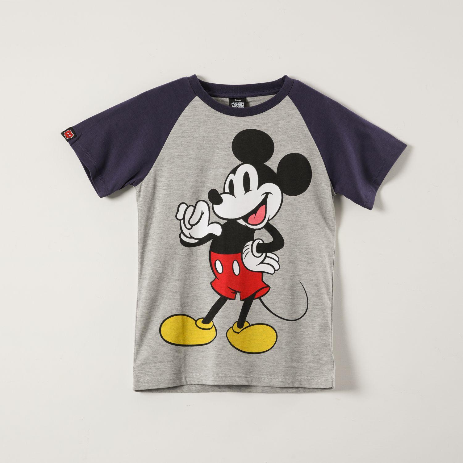 Polera Manga Corta Niño Mickey Gris and Blue Disney-0