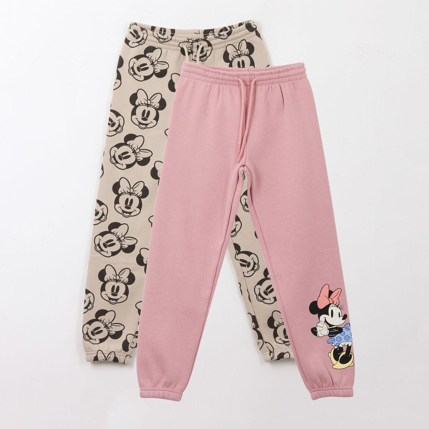 Bipack Pantalón de Buzo Niña Full Print Minnie Rosado Disney-0