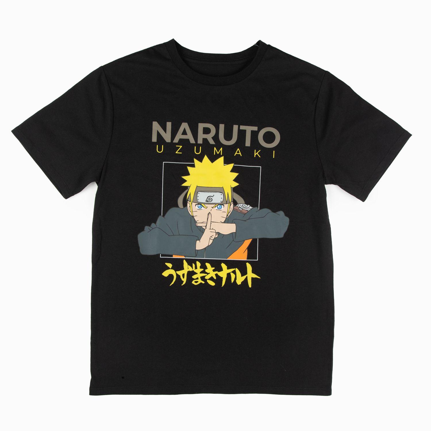 Polera Niño Uzumaki Negro Naruto-2