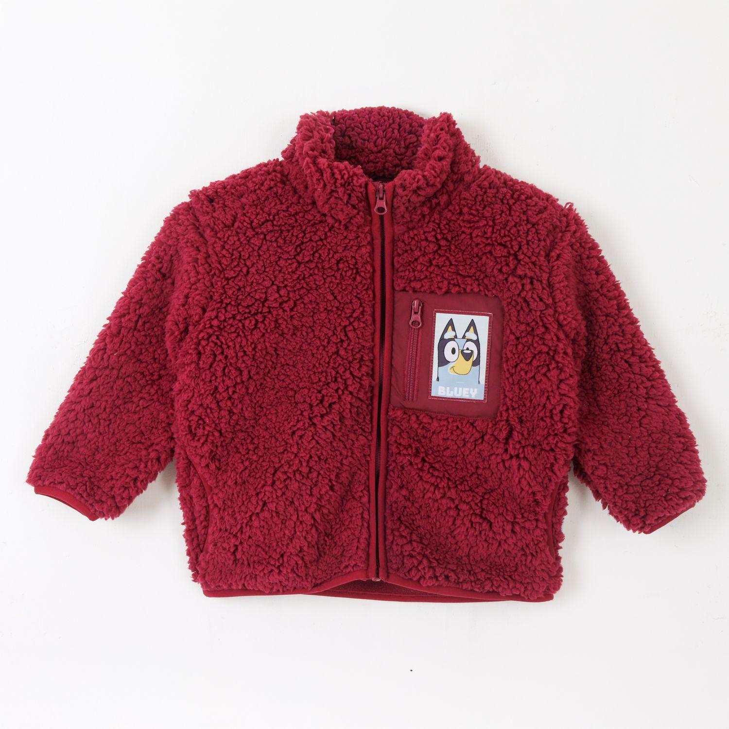 Polar Niño Chiporro Bolsillo Cierre Burdeo Bluey-0