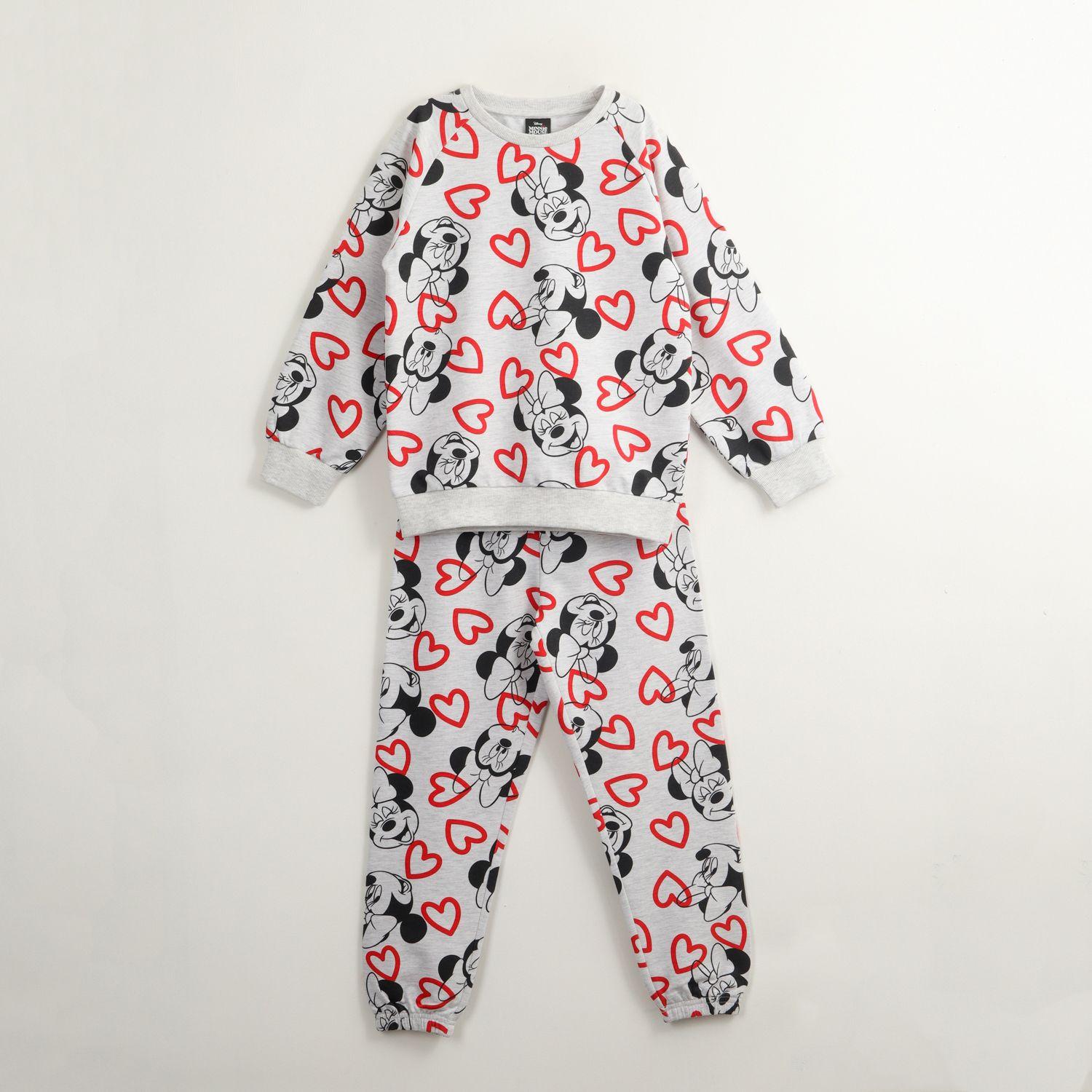Conjunto Buzo Niña Minnie Hearts Gris Disney-0