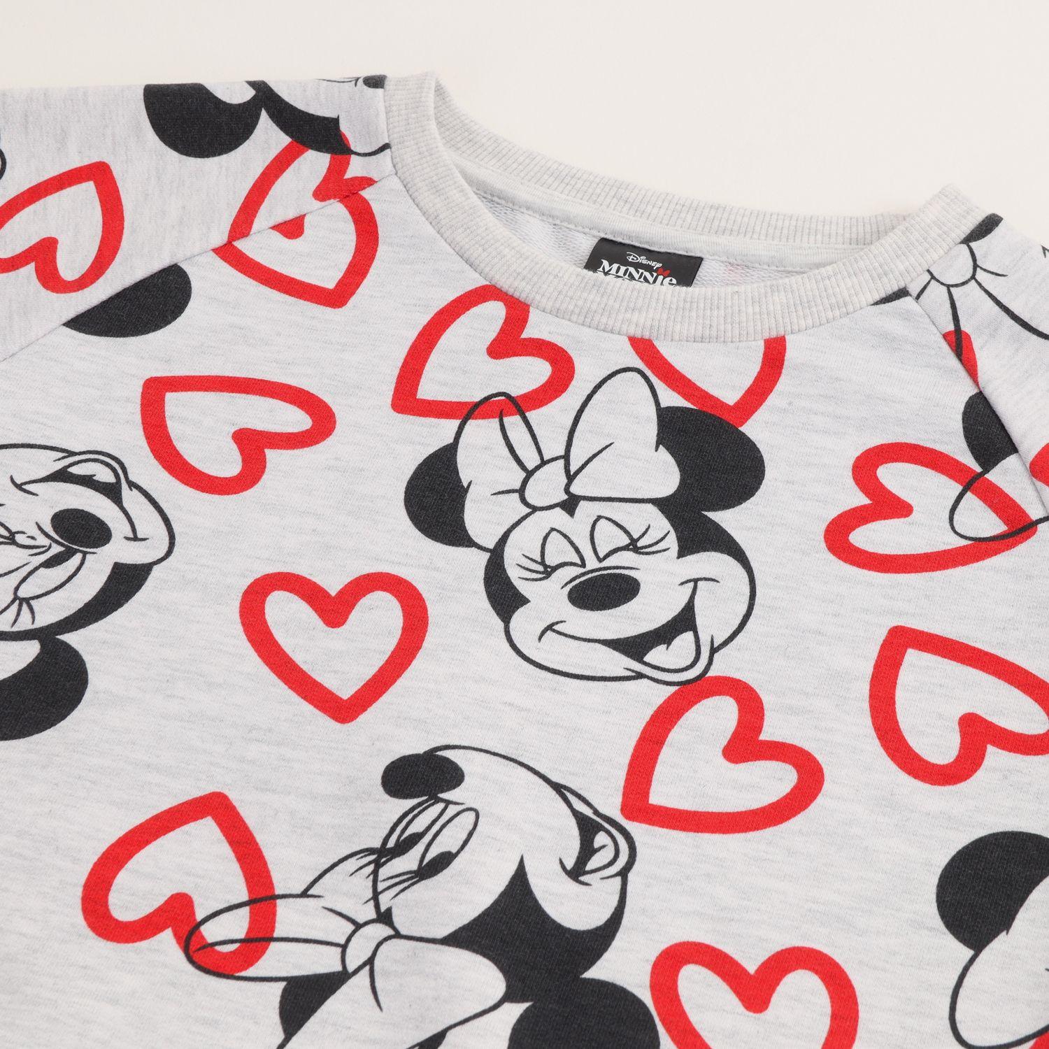 Conjunto Buzo Niña Minnie Hearts Gris Disney-1