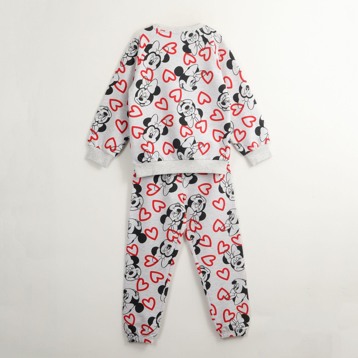 Conjunto Buzo Niña Minnie Hearts Gris Disney-3