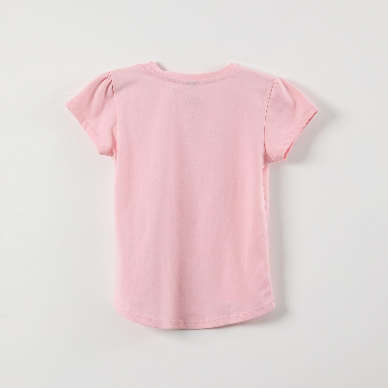 Polera Manga Corta Niña Intensamente Alegria Rosado Disney-2
