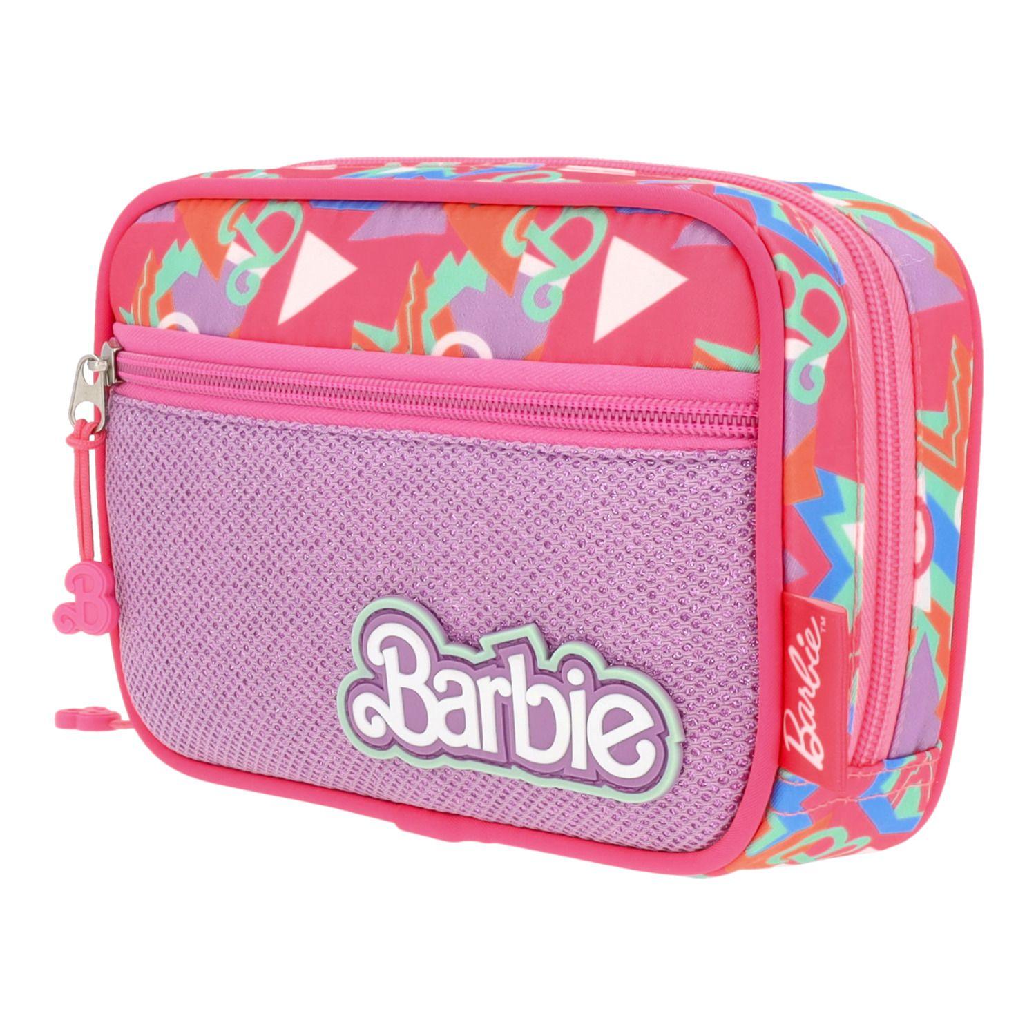 Estuche Escolar Niña Full Print Rosado Barbie-7