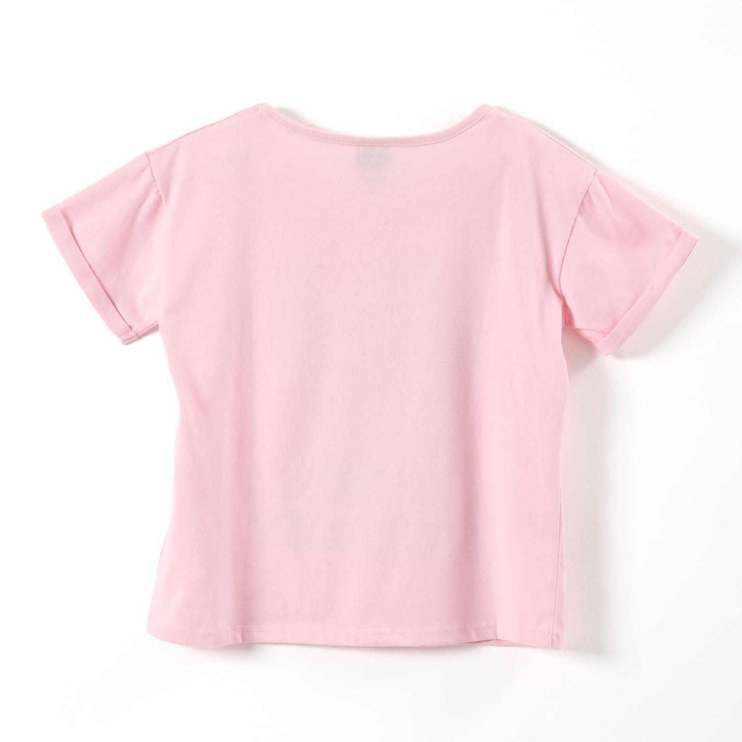 Polera Manga Corta Niña Joyful Expresion Minnie Rosado Disney-1