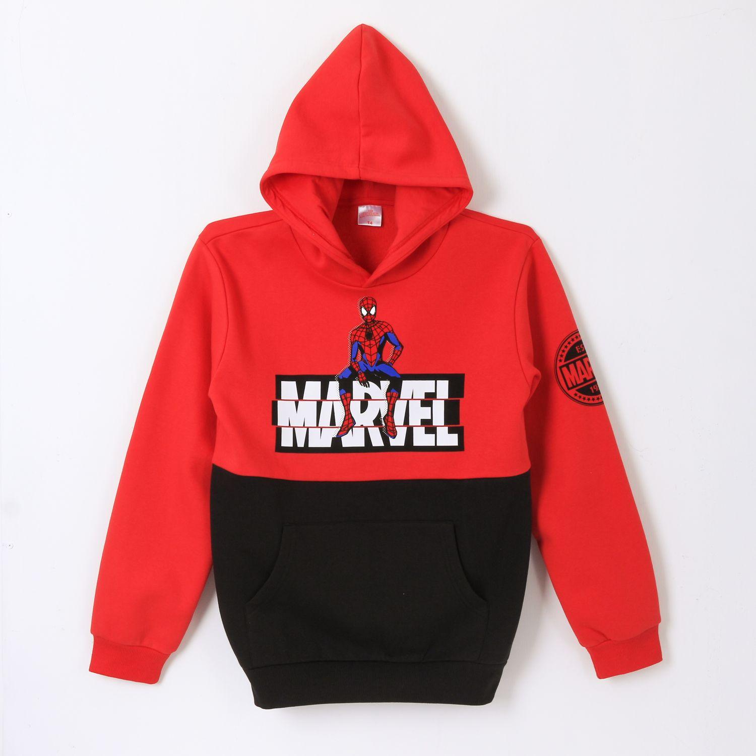 Polerón Niño Hoodie Spiderman Logo Rojo Marvel-0
