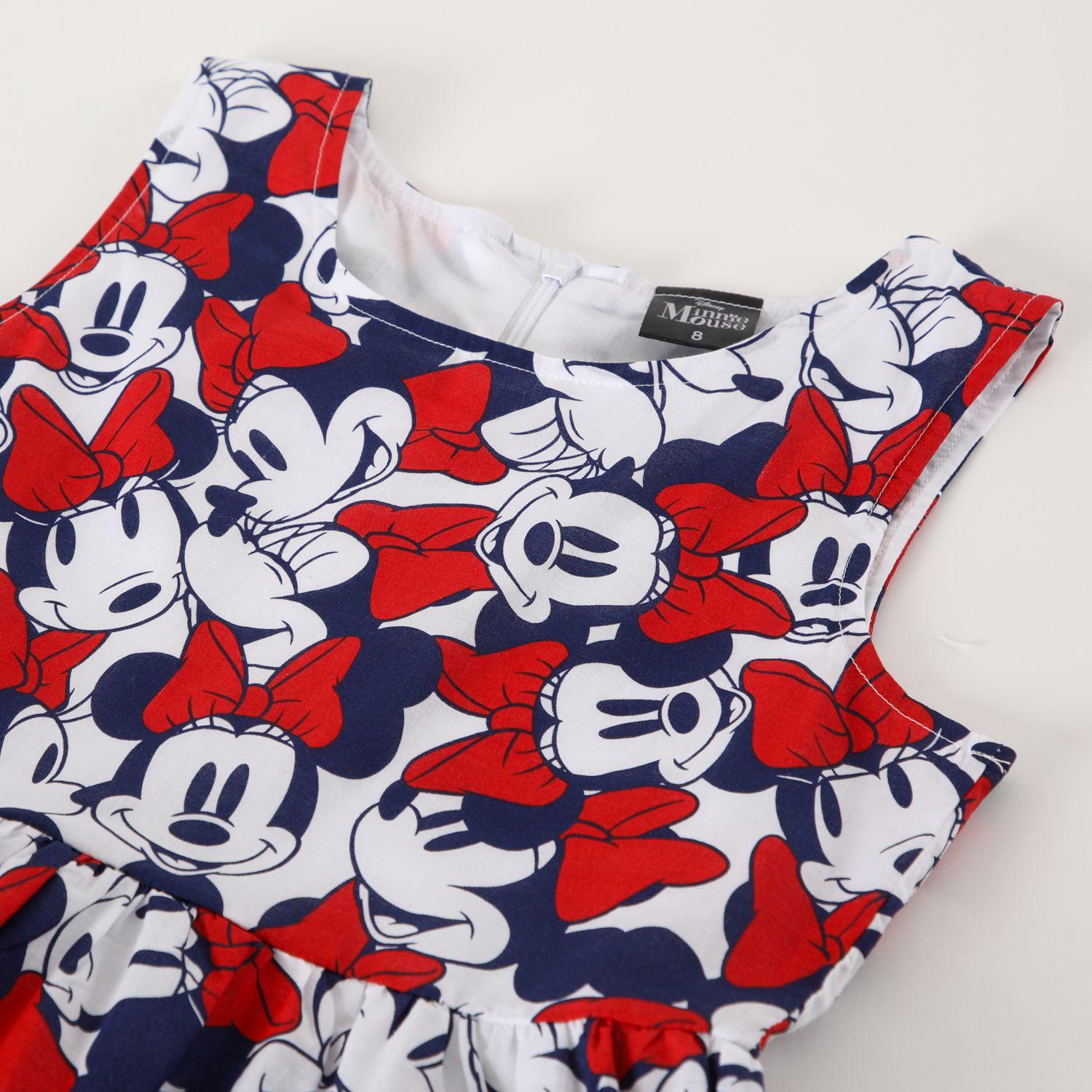 Vestido Niña Minnie Full Print Blanco Disney-3