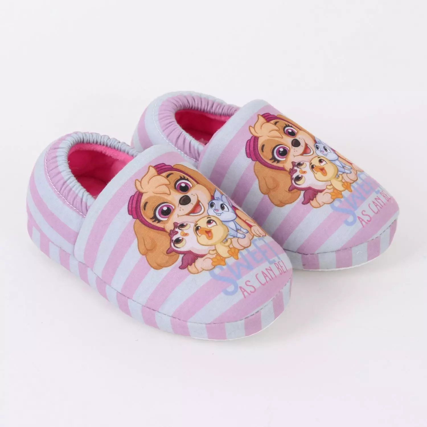 Pantufla Niña Rayas Skye & Friends Rosado Paw Patrol-1