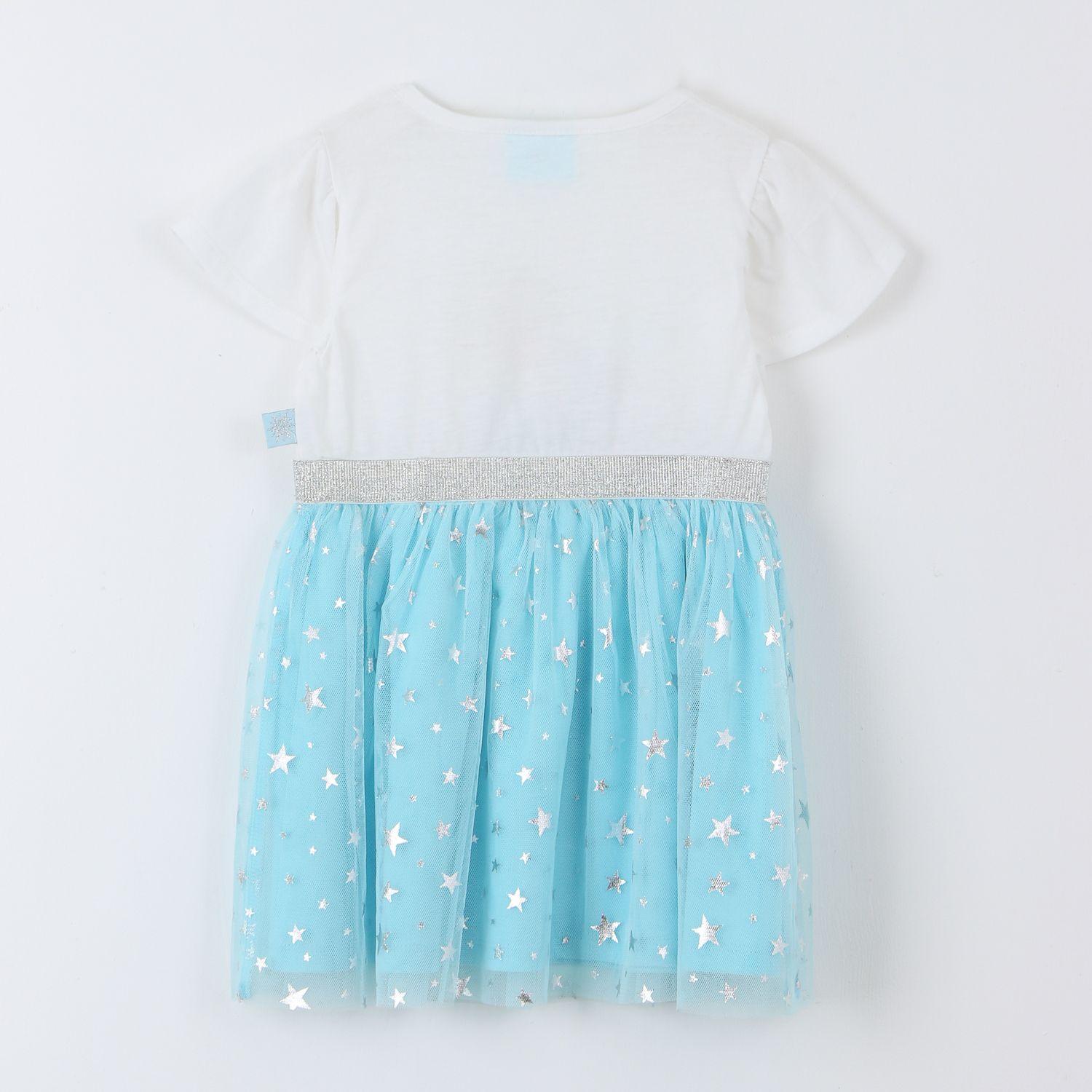 Vestido Tul Niña Elsa Frozen Disney Beige-1