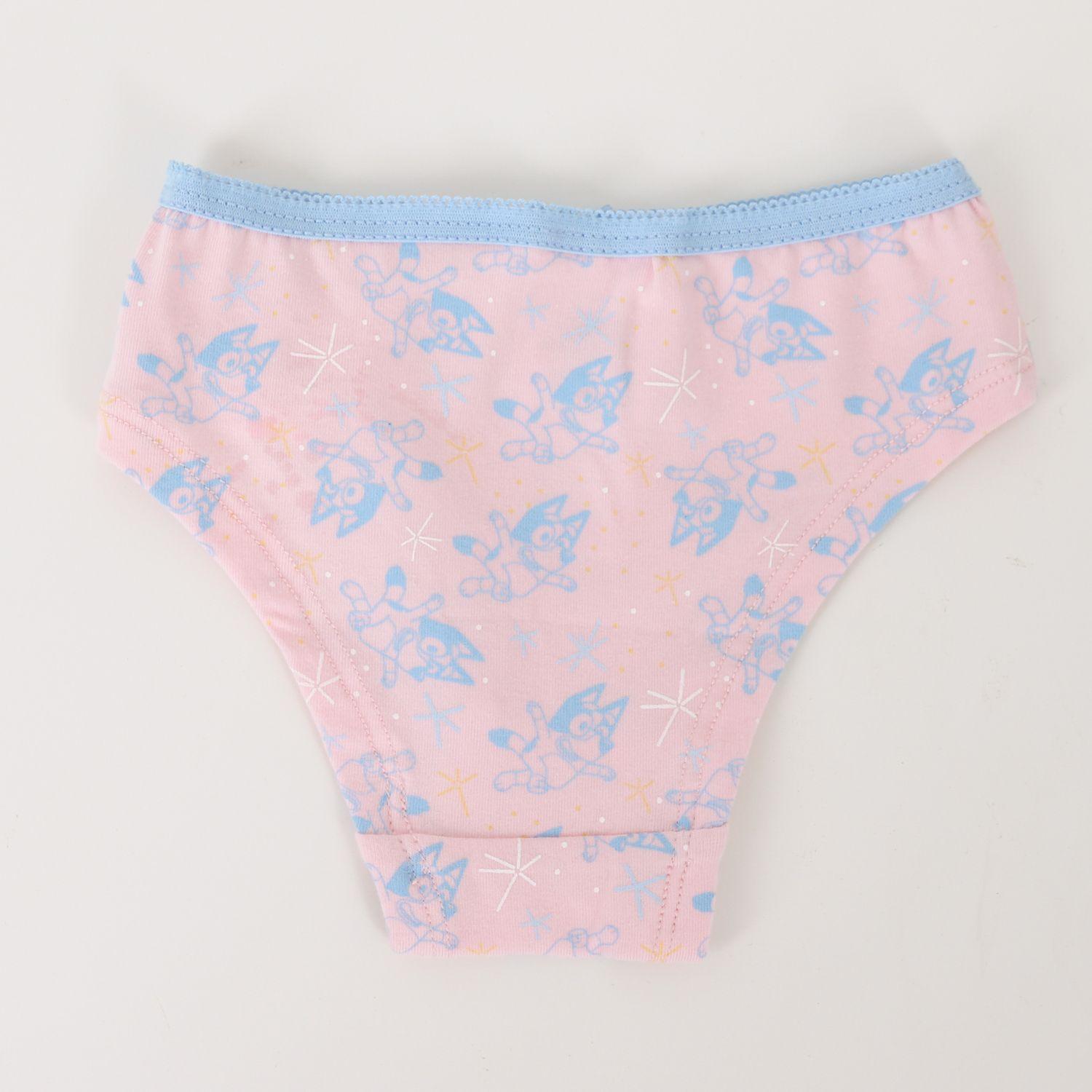 Tripack Calzón Niña Celeste Estrellas Bluey-2