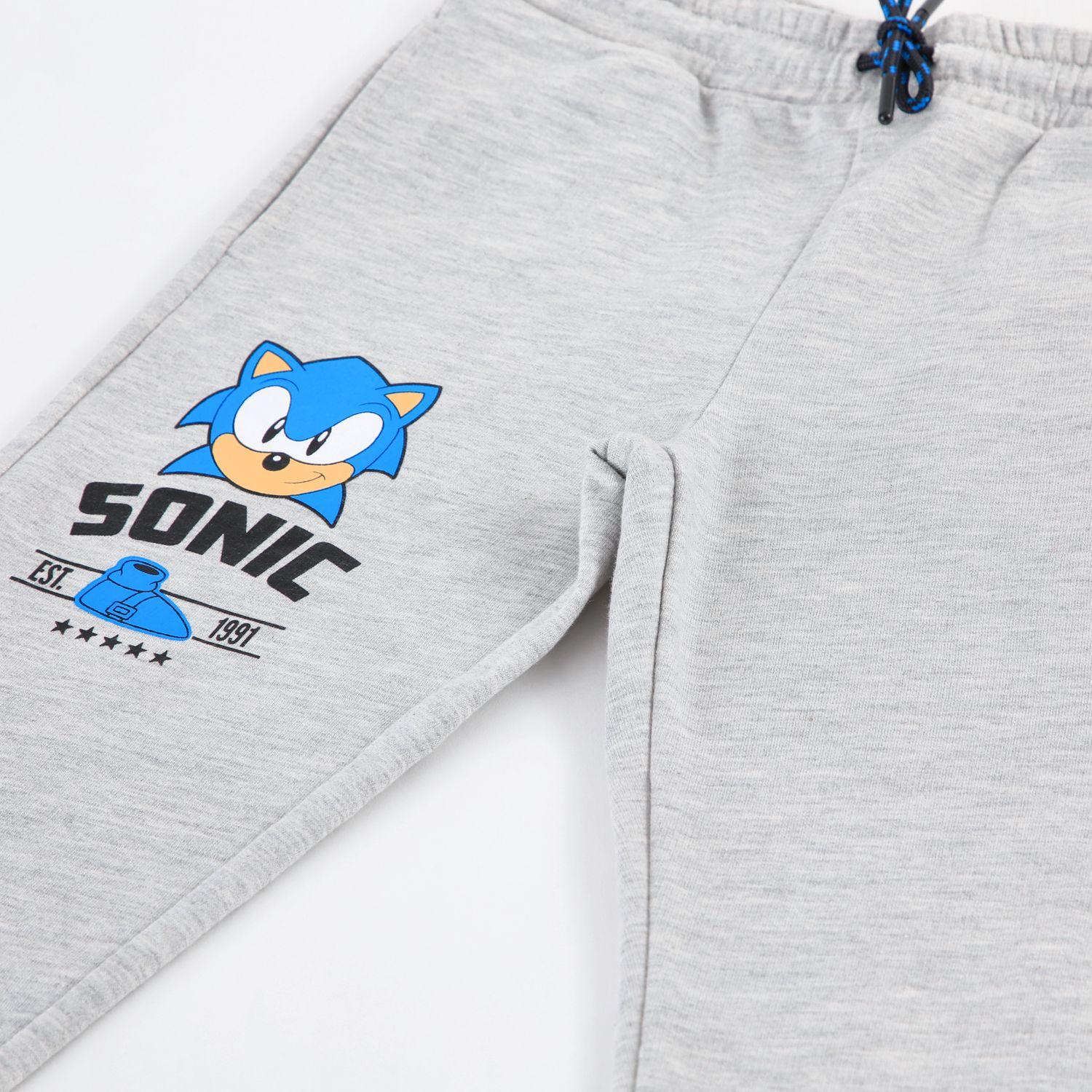 Conjunto Buzo Niño Sonic Full Print Gris-3