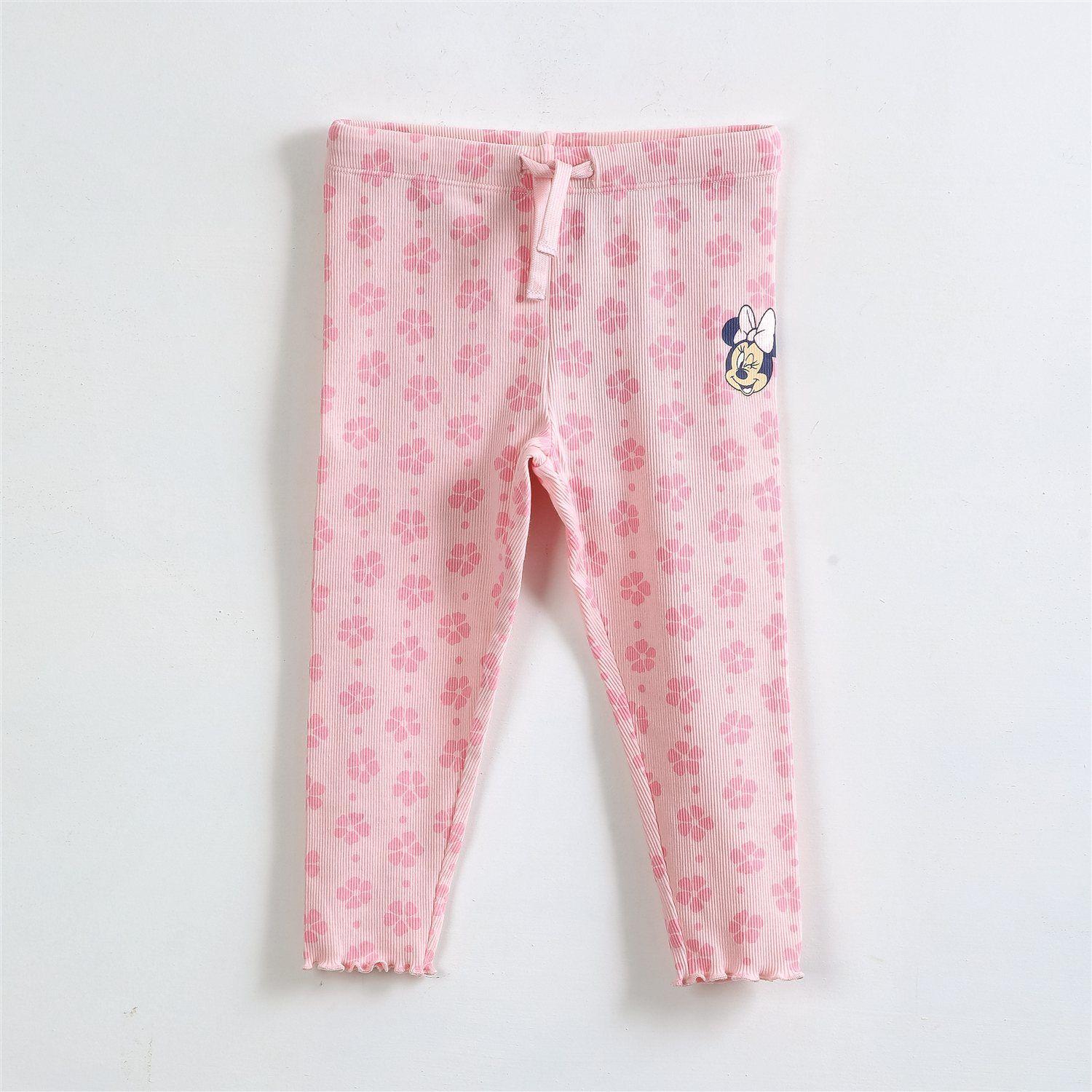 Calza Niña Minnie Disney Rib Rosado-0