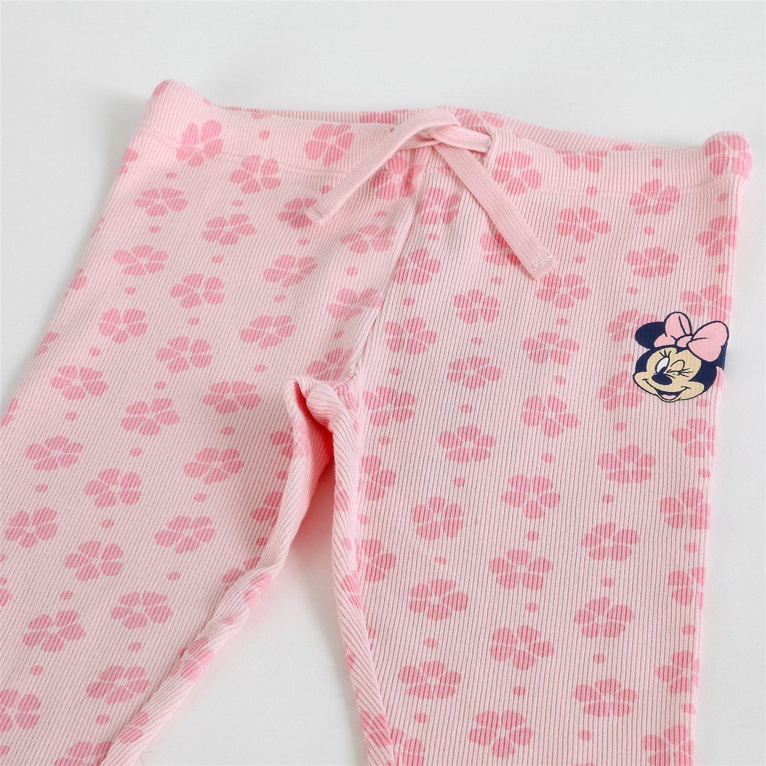 Calza Niña Minnie Disney Rib Rosado-2