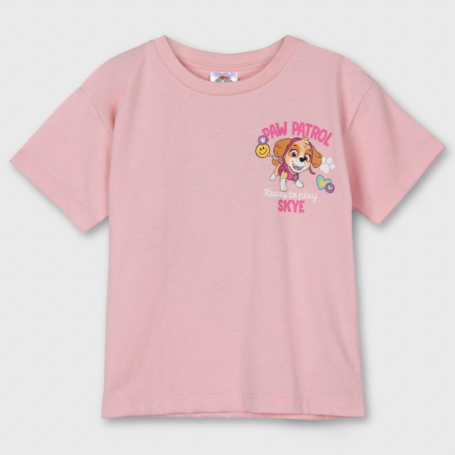 Polera Manga Corta Niña Rosado II Paw Patrol-0