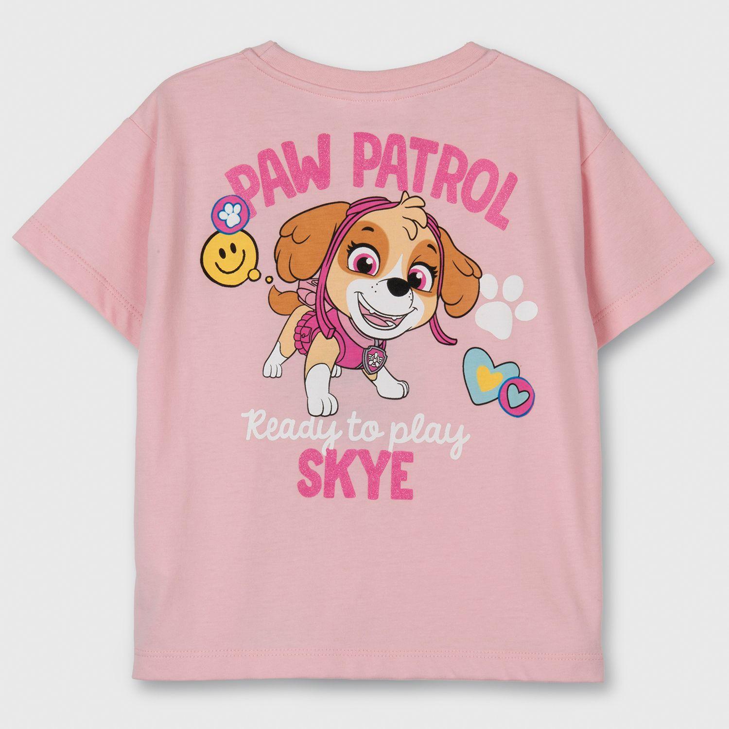Polera Manga Corta Niña Rosado II Paw Patrol-1