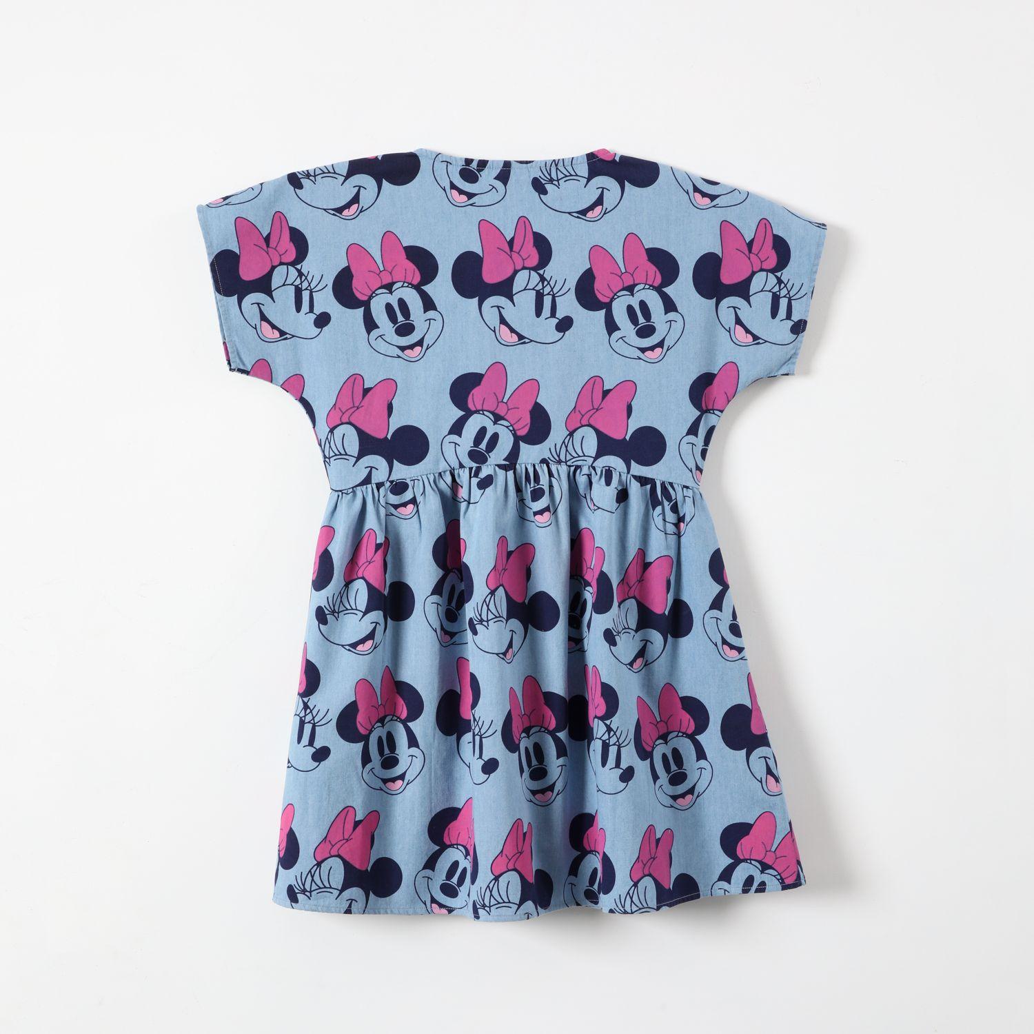 Vestido Niña Caras Minnie Denim Azul Disney-1