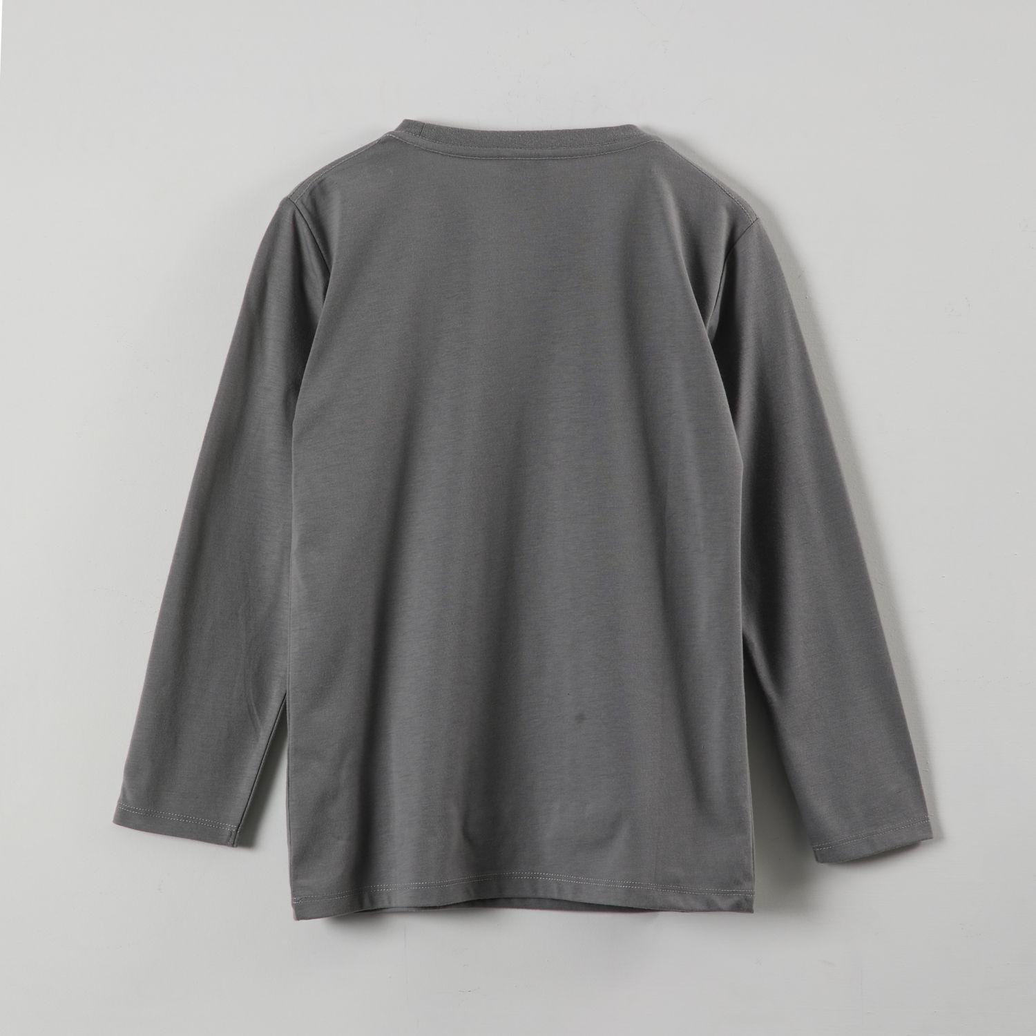 Polera Manga Larga Niño Mickey Classic Pose Gris Disney-2