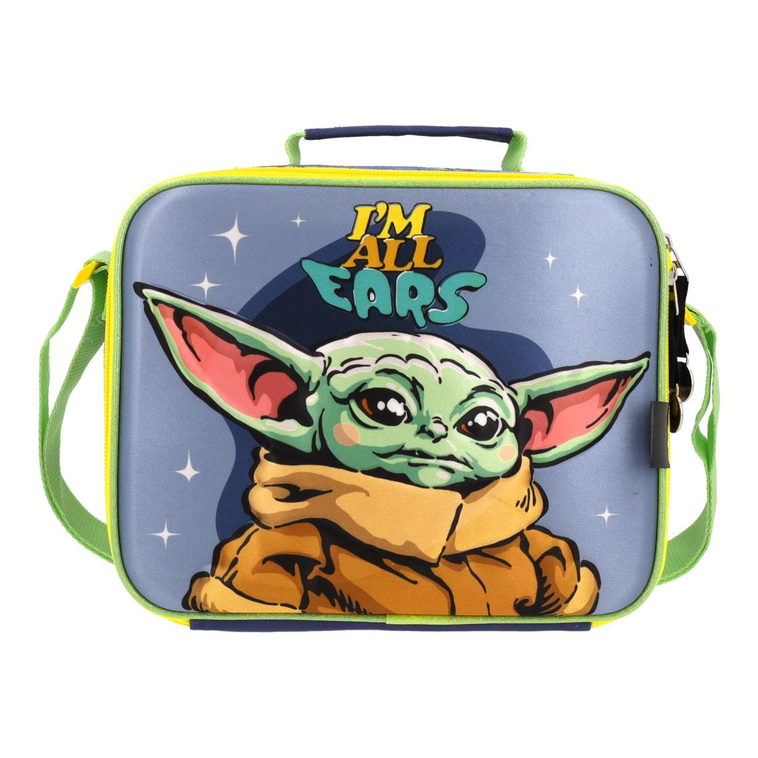 Set 3 en 1 Escolar Niño Grogu Azul Star Wars-3