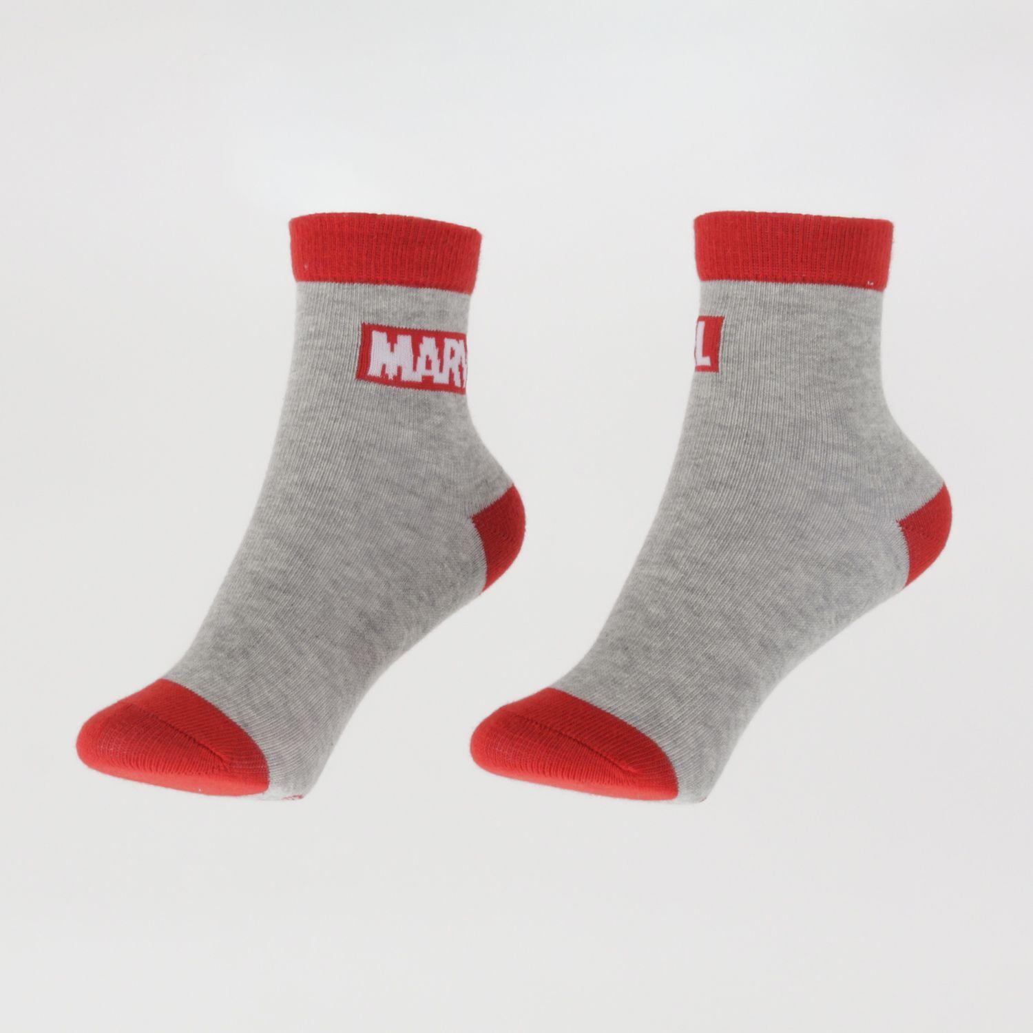 Tripack Calcetines Niño Gris Logos Avengers Marvel-2