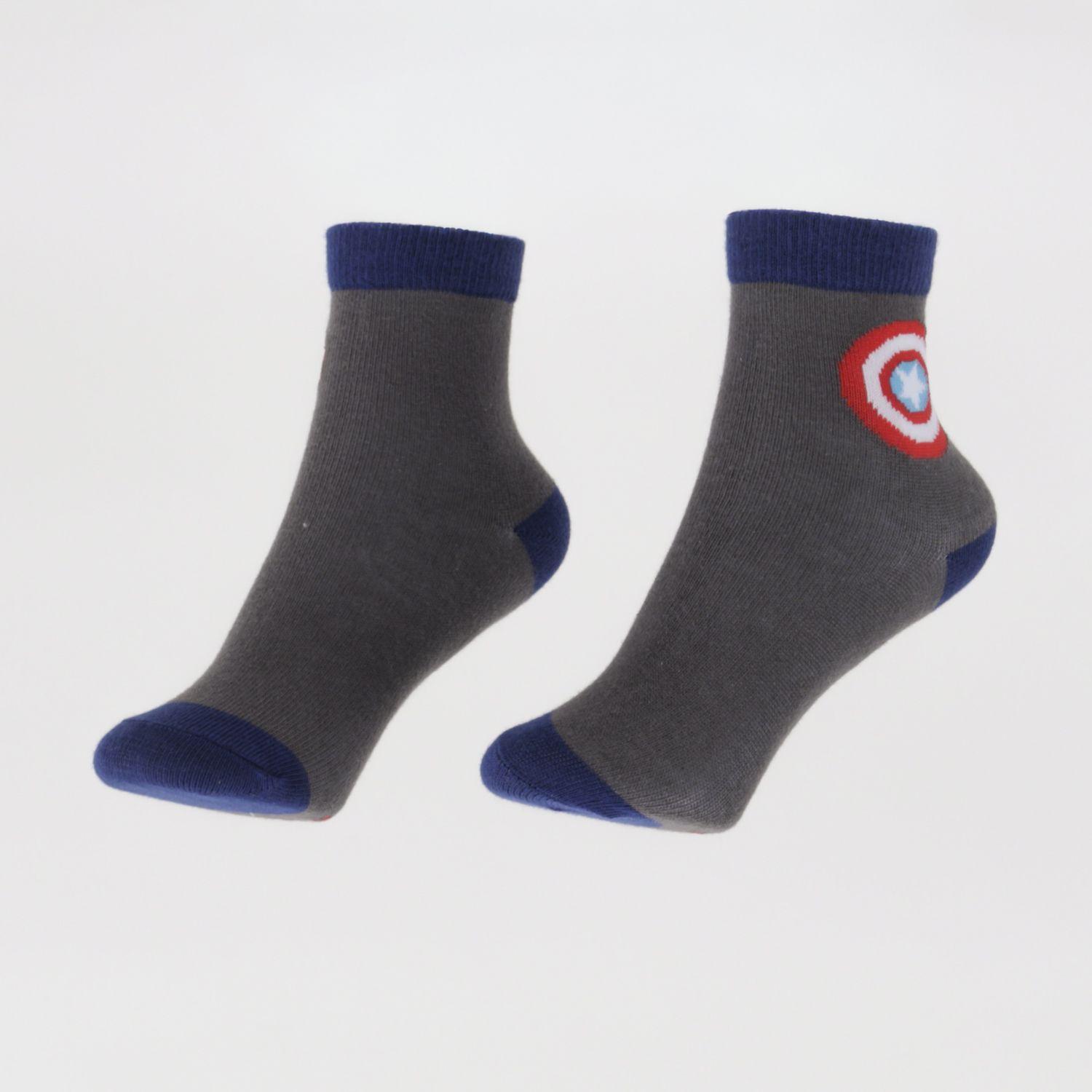 Tripack Calcetines Niño Gris Logos Avengers Marvel-3