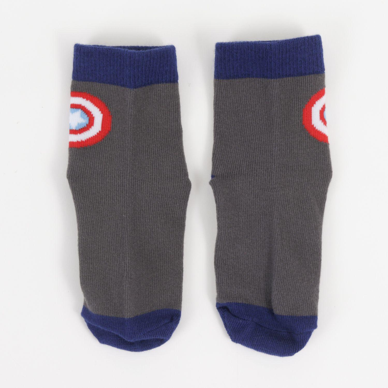 Tripack Calcetines Niño Gris Logos Avengers Marvel-4