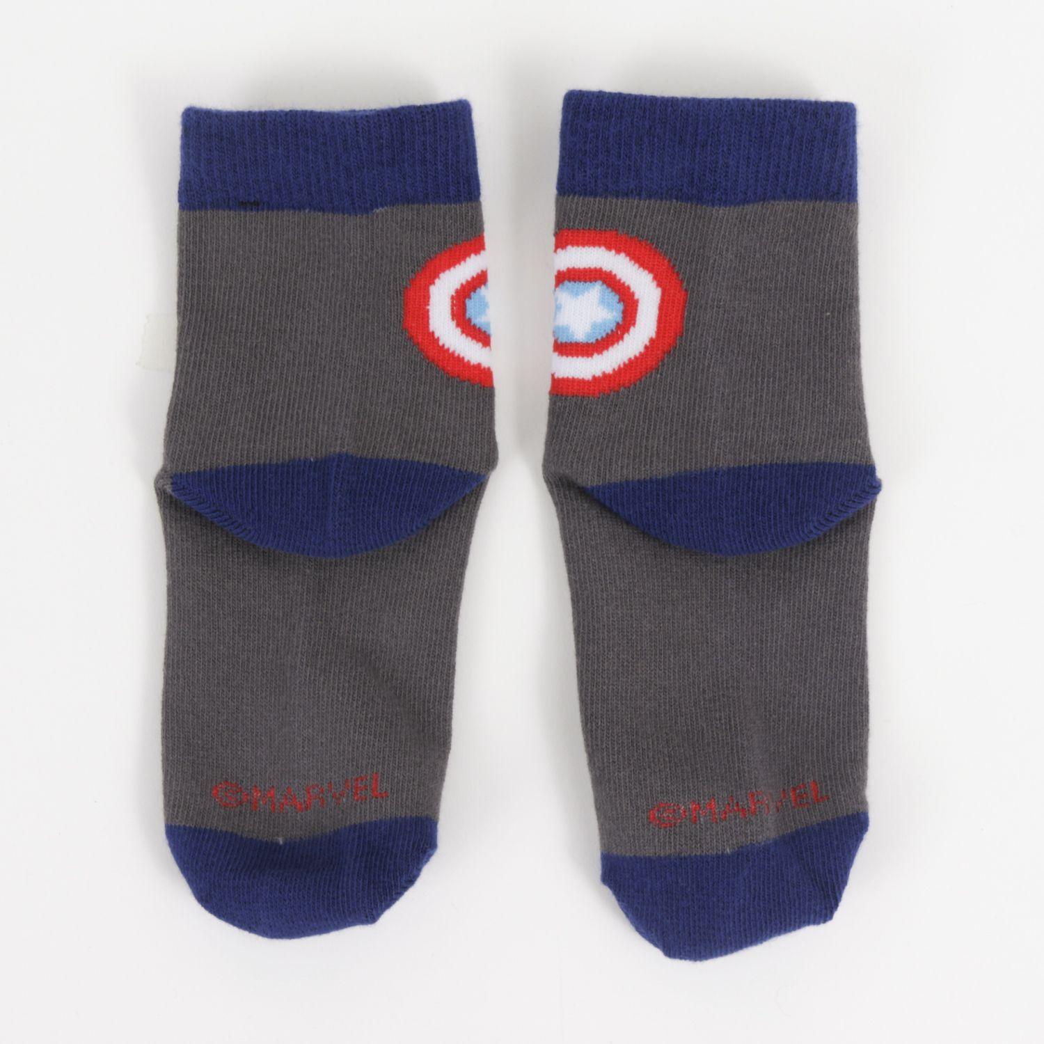 Tripack Calcetines Niño Gris Logos Avengers Marvel-5