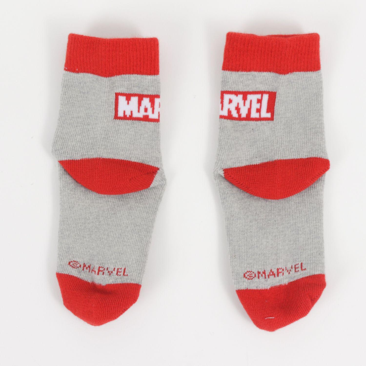 Tripack Calcetines Niño Gris Logos Avengers Marvel-9