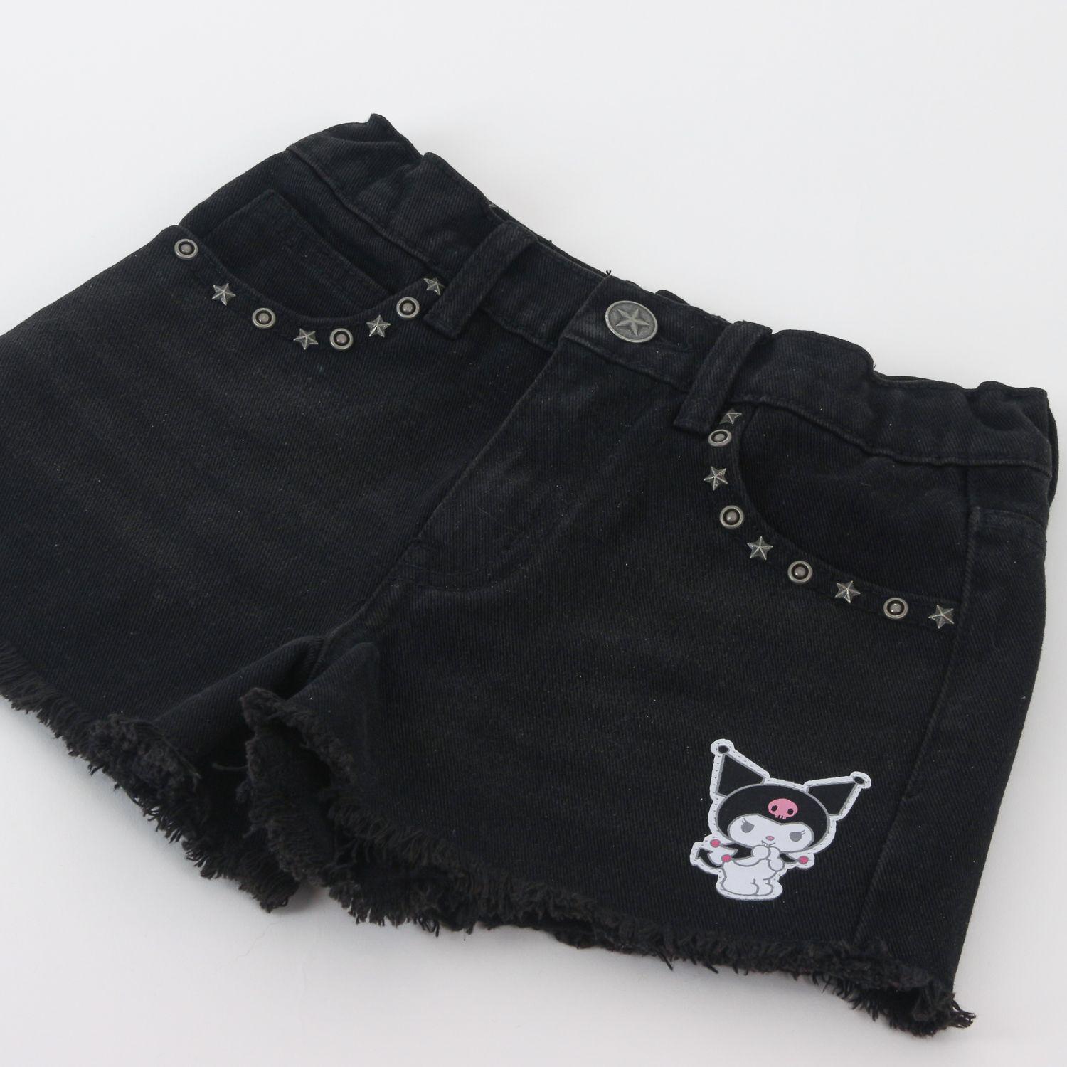 Short Niña Kuromi Hello Kitty Negro-2