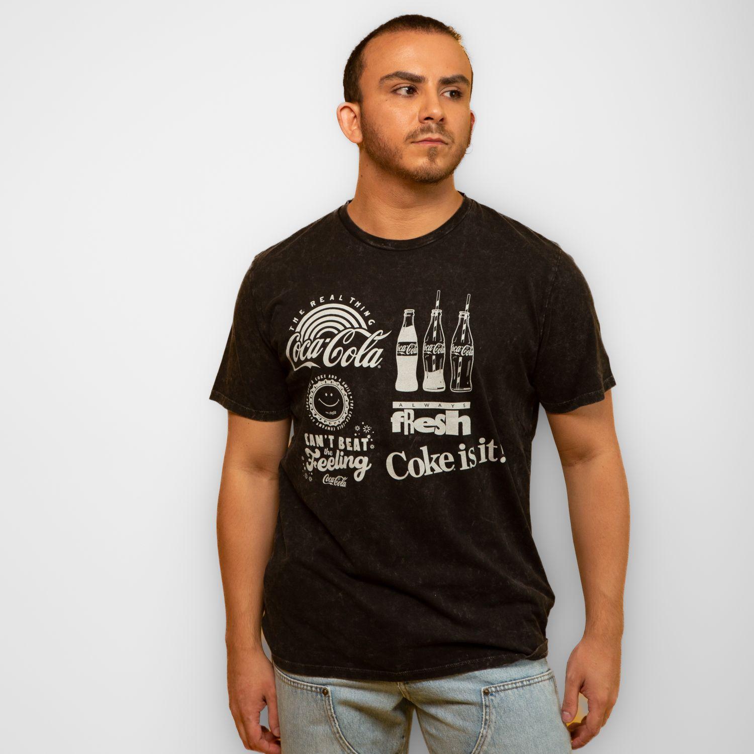 Polera Hombre Coca Cola Coke Gris-1