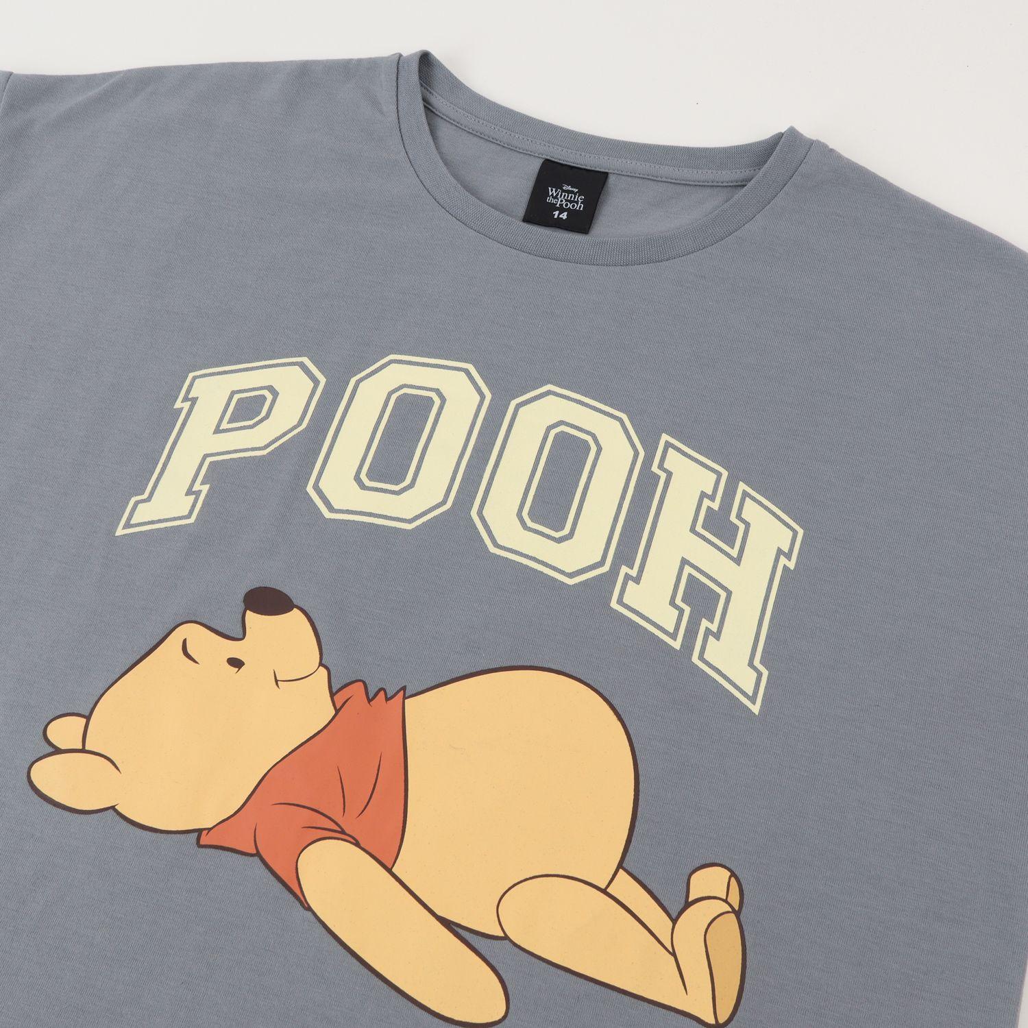 Polera Manga Corta Niña Gris Winnie The Pooh Disney-2