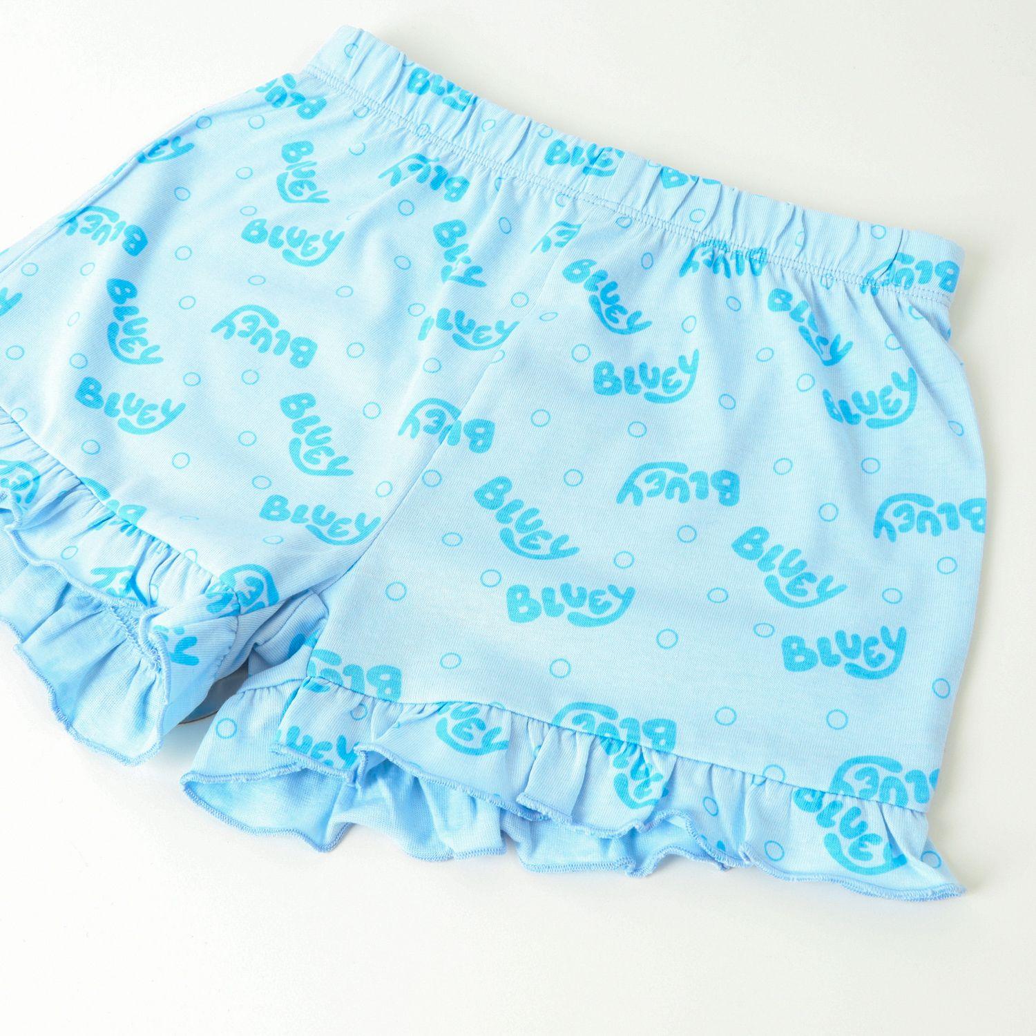 Pijama Manga Corta Niña Celeste Bingo & Bluey-2